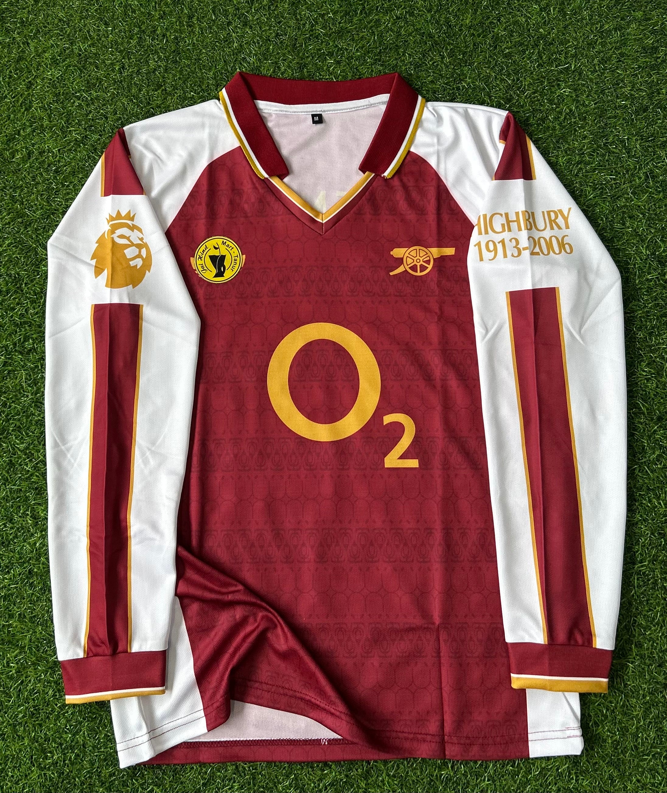 ARSENAL 2005-06 RETRO HOME JERSEY, FULL SLEEVE POLO SUBLIMATION