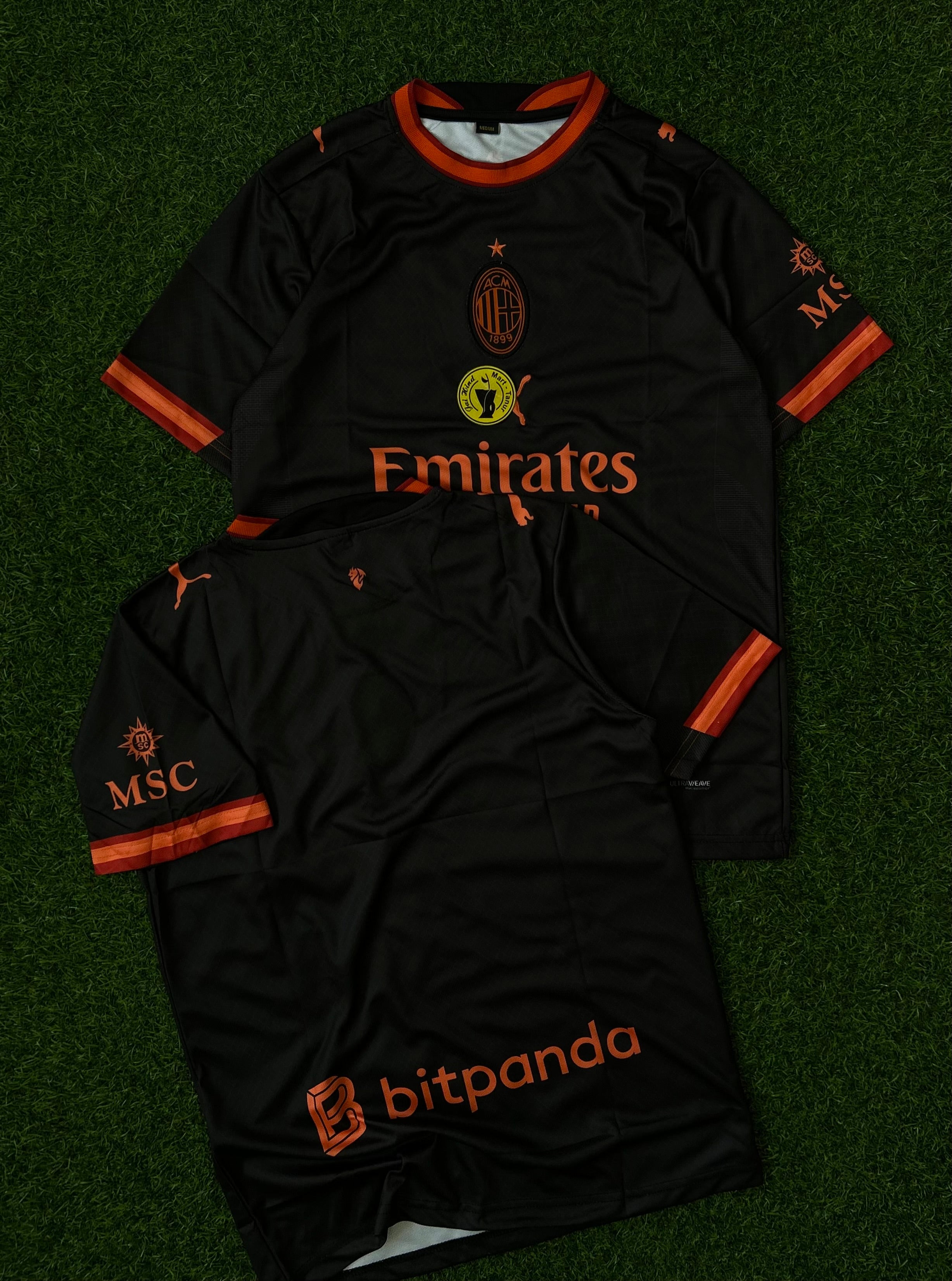AC MILAN 2026-27 SEASON THIRD JERSEY, HALF SLEEVE EMBROIDERY