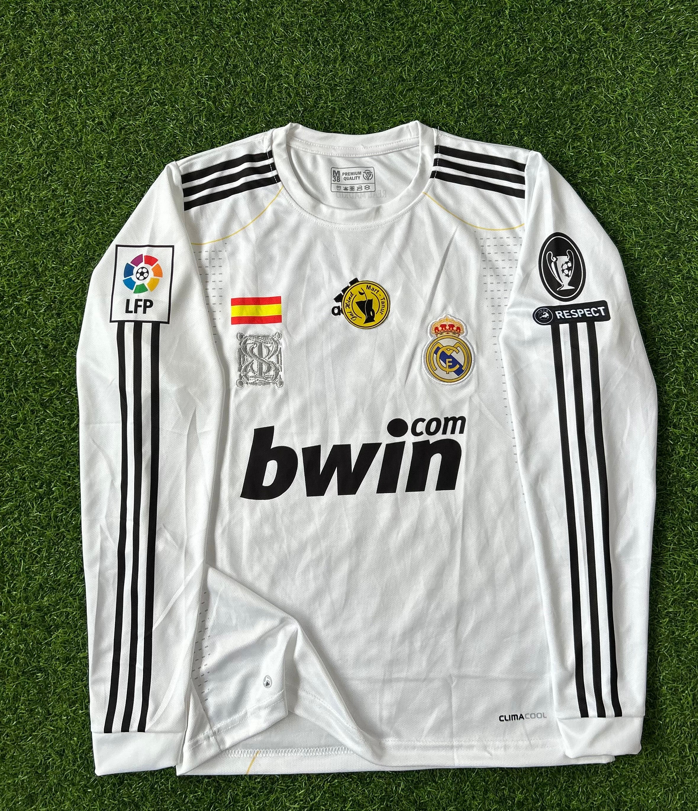 REAL MADRID 2009-10 HOME KIT, FULL SLEEVE EMBROIDERY – JAIHIND SPORTS