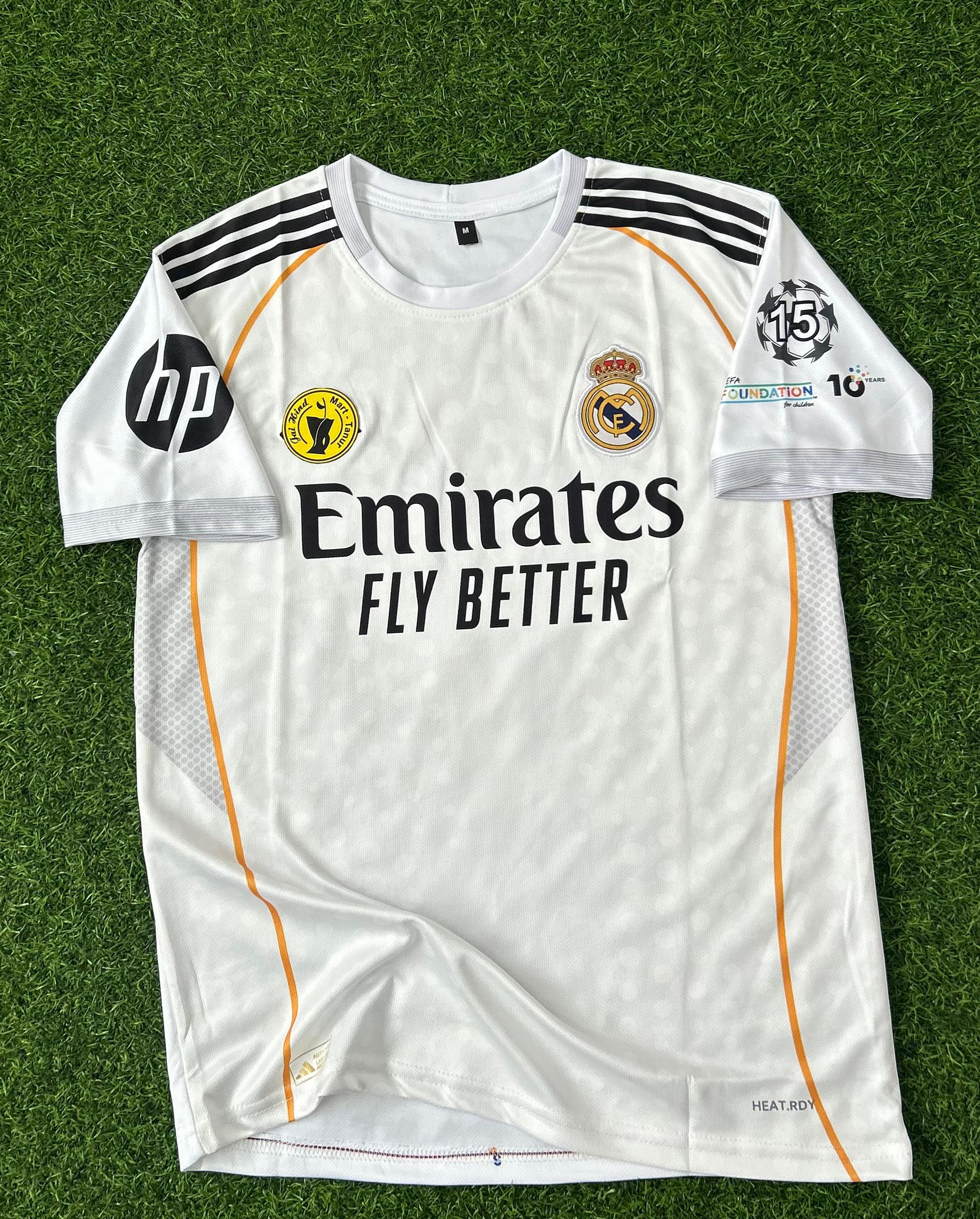 REAL MADRID 2025-26 SEASON HOME KIT, HALFSLEEVE EMBROIDERY