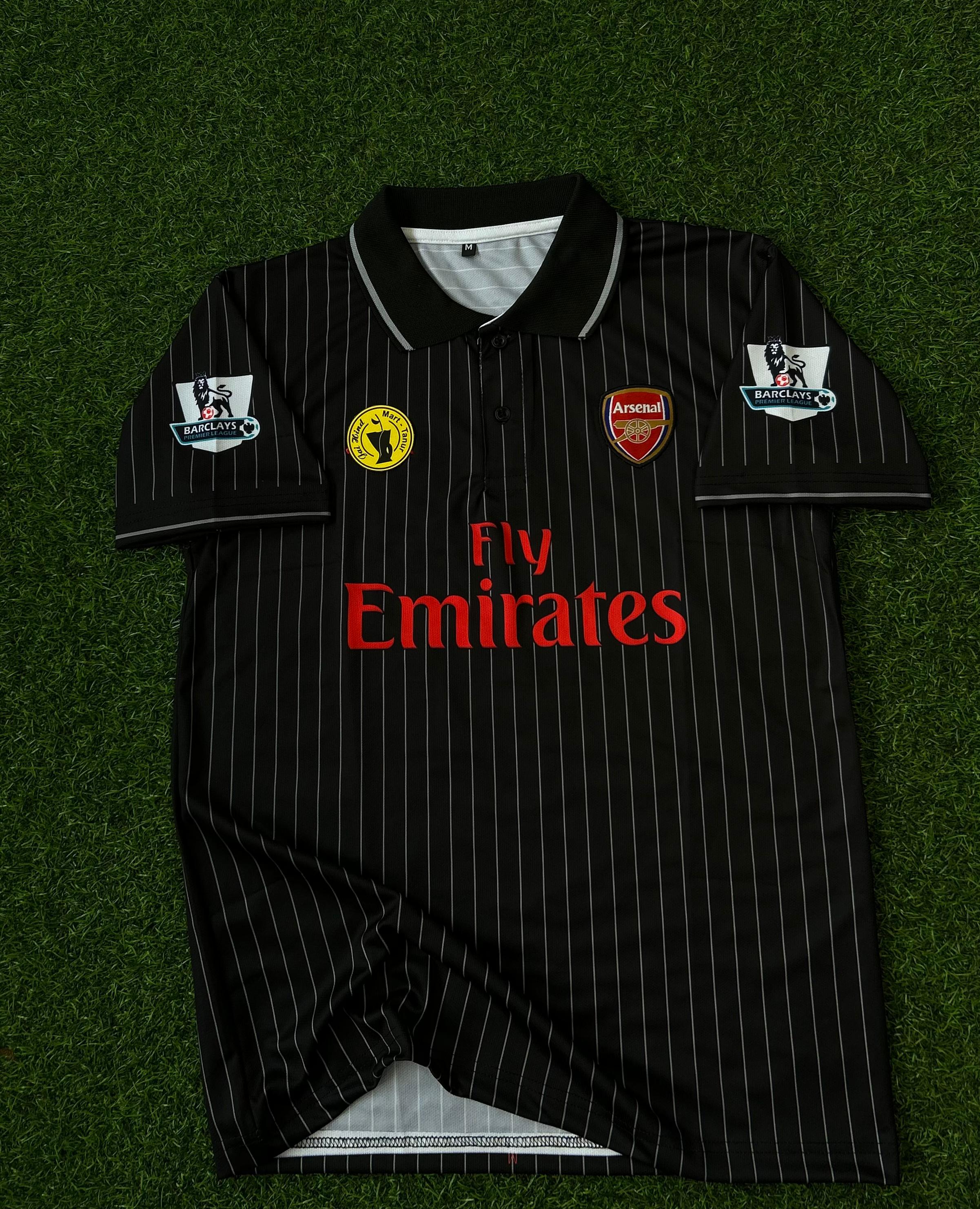 ARSENAL 2009-10 AWAY KIT, HALFSLEEVE POLO EMBROIDERY – JAIHIND SPORTS