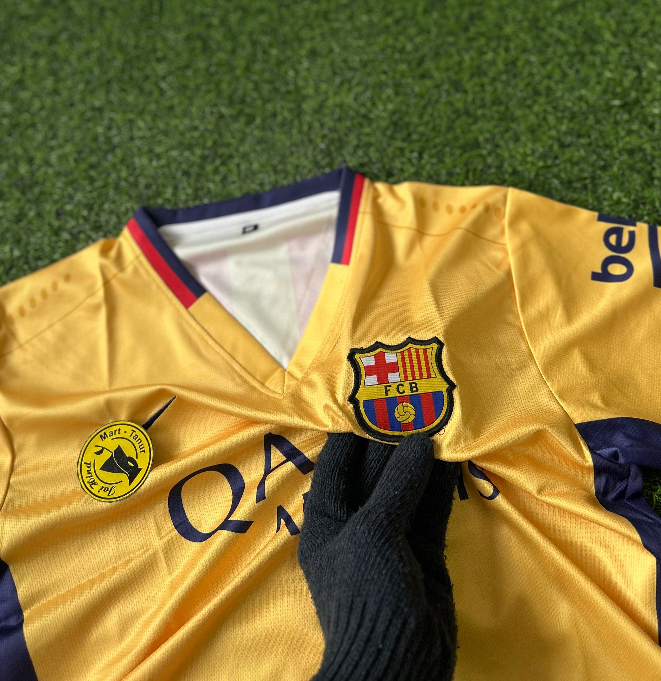 BARCELONA 2015-16 AWAY JERSEY, HALF SLEEVE EMBROIDERY