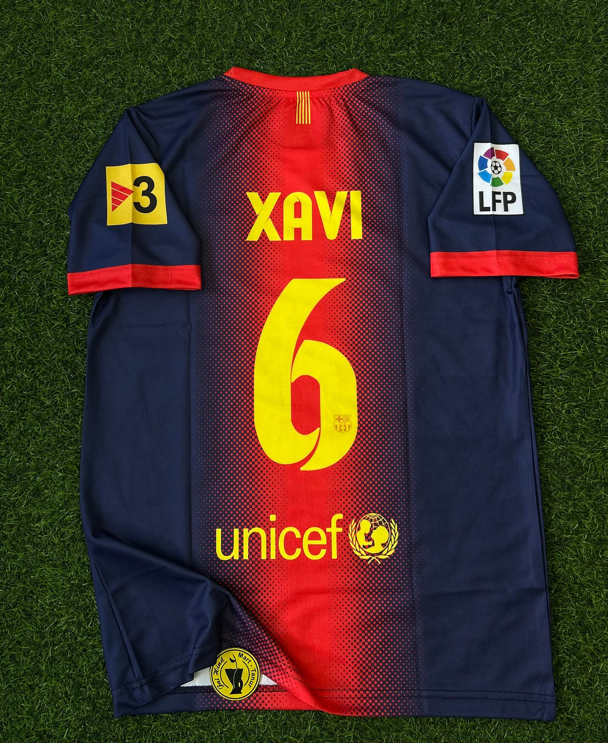 BARCELONA 2012-13 HOME JERSEY, HALF SLEEVE  EMBROIDERY
