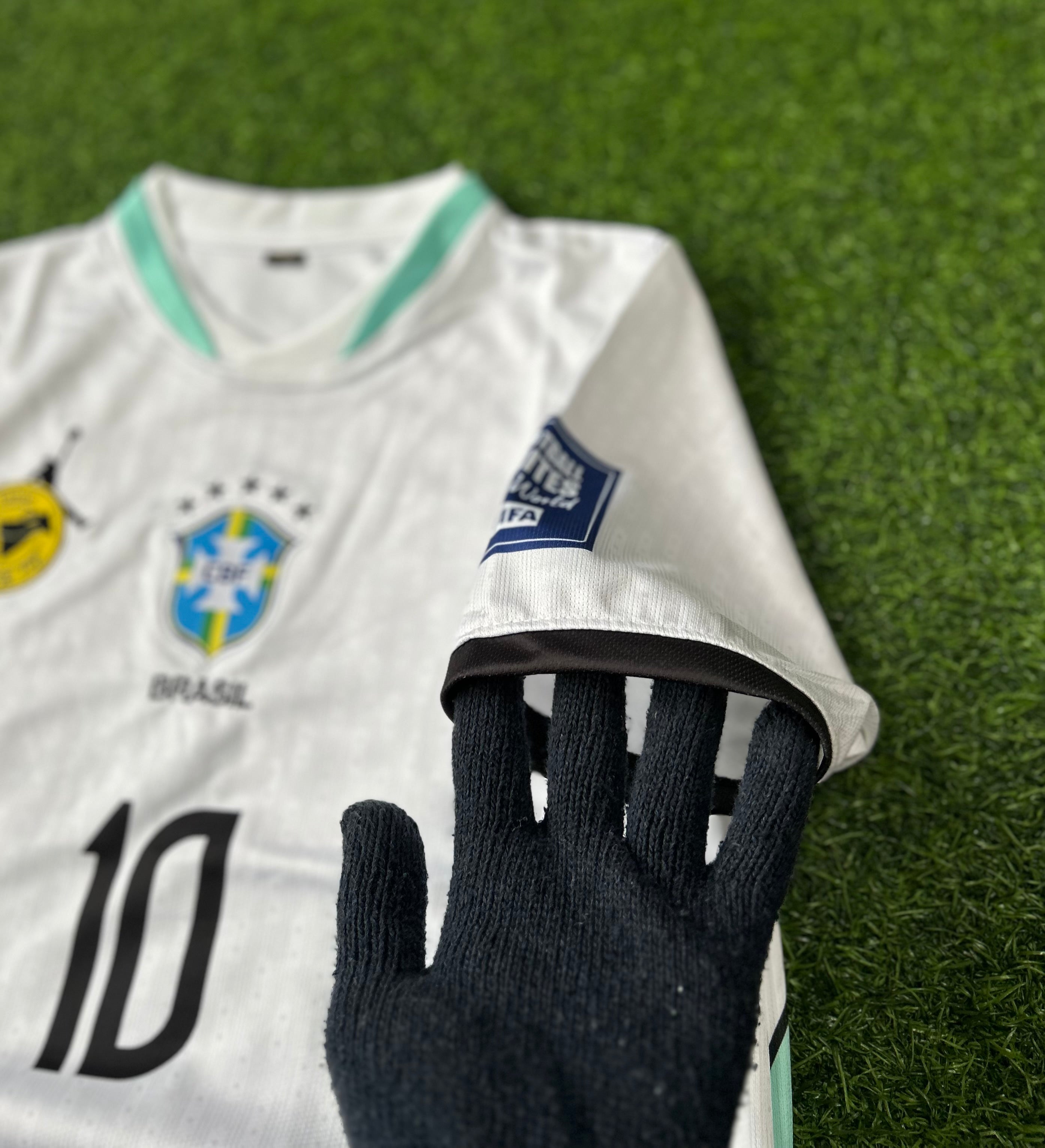 BRAZIL 2026 WHITE KIT, HALF SLEEVE EMBROIDERY