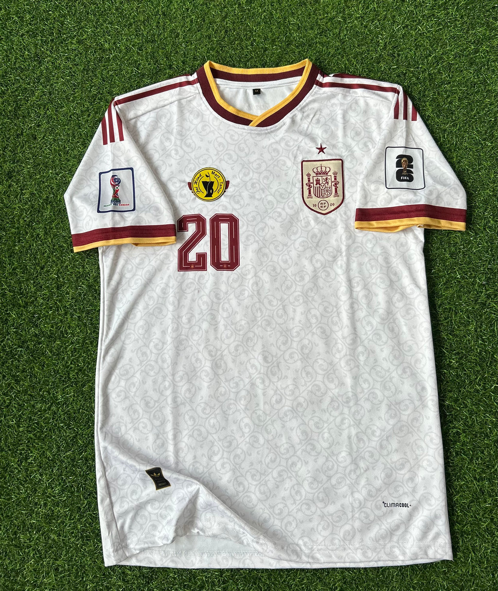 SPAIN 2026 WORLD CUP AWAY KIT, HALF SLEEVE  EMBROIDERY