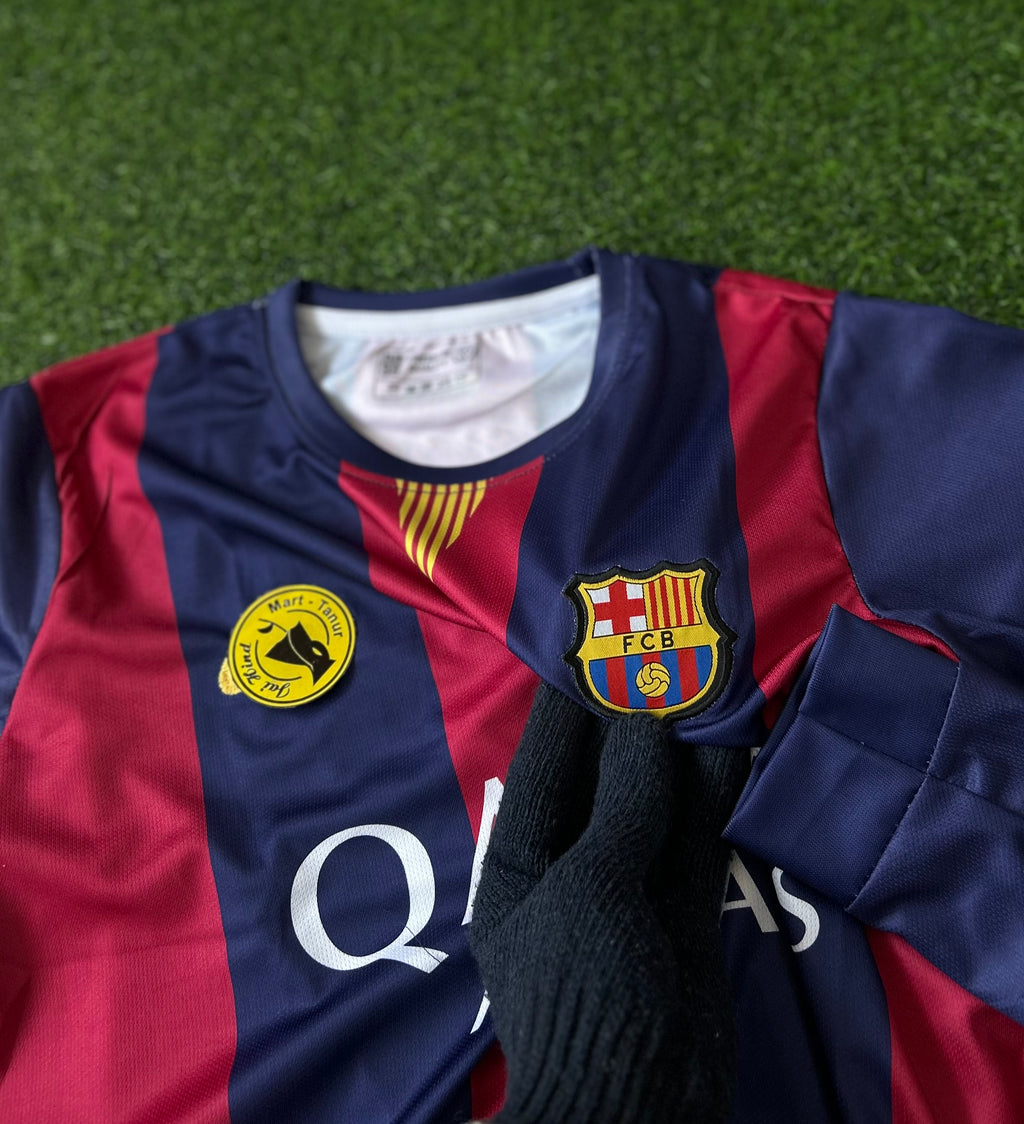 BARCELONA 2014-15 HOME KIT, FULL SLEEVE EMBROIDERY