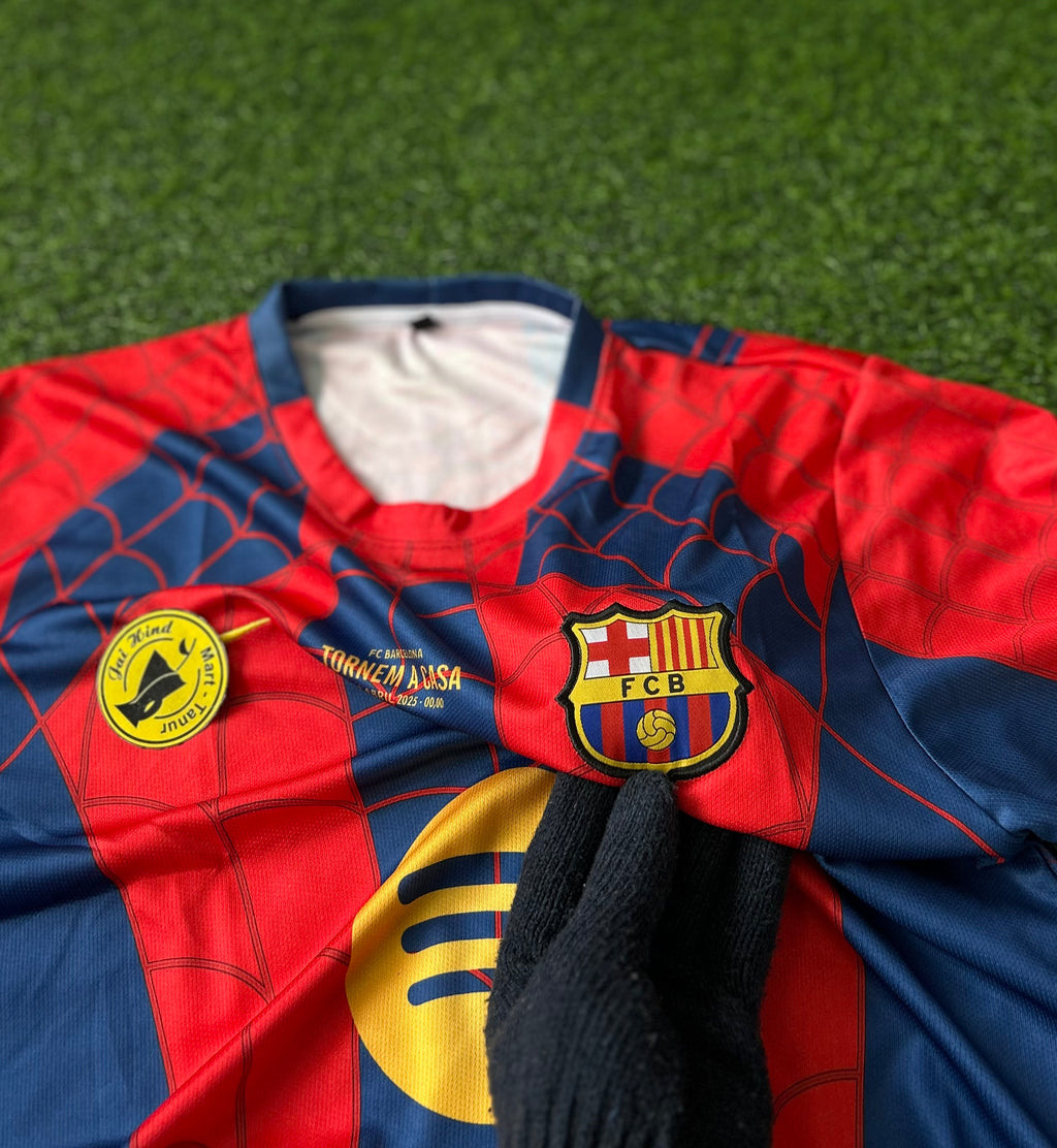 BARCELONA x SPIDER-MAN SPECIAL EDITION JERSEY, HALF SLEEVE EMBROIDERY