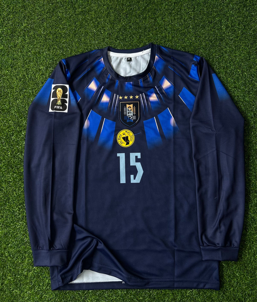 URUGUAY 2026 WORLD CUP AWAY KIT, FULL SLEEVE  EMBRODERY