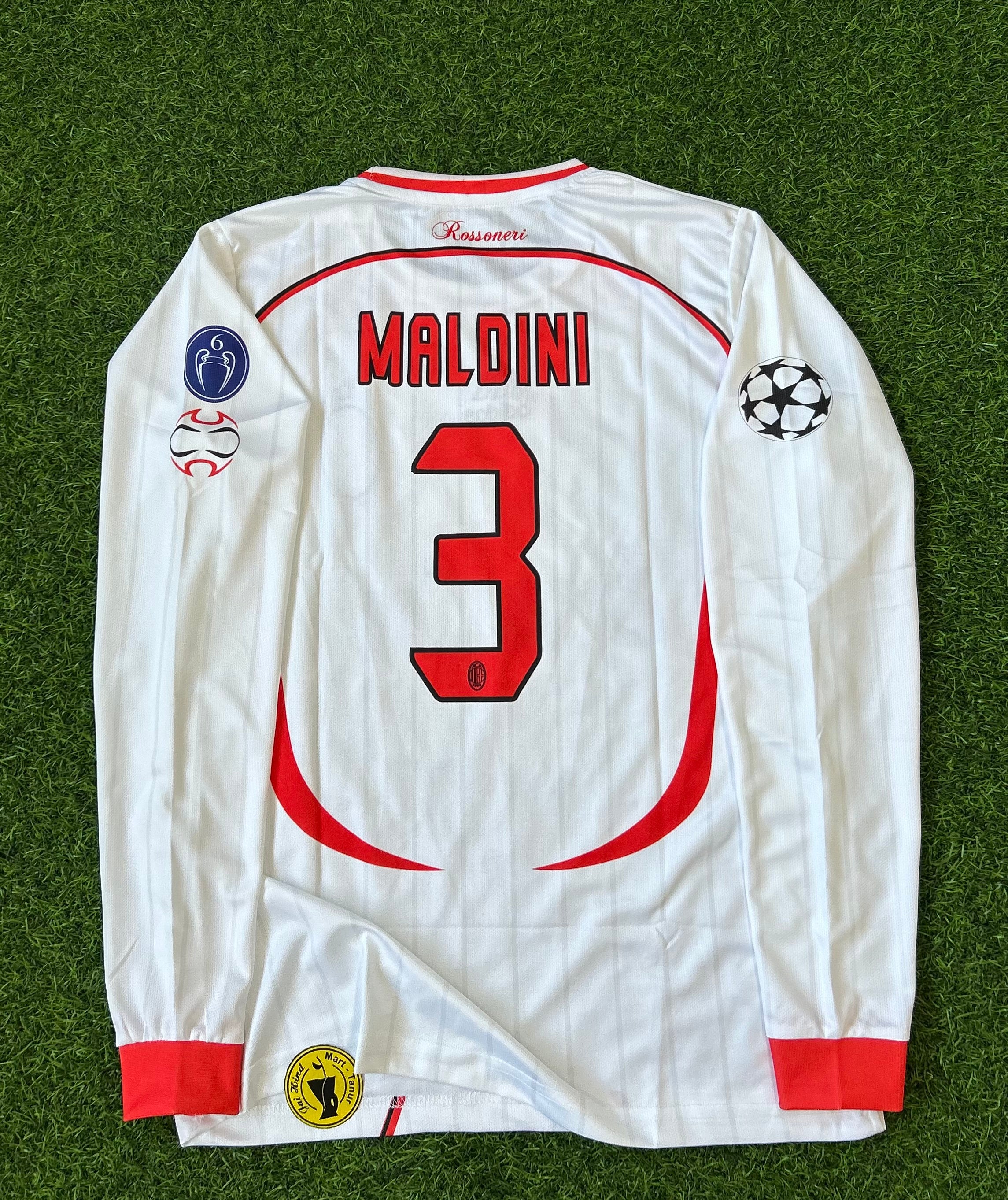 AC MILAN 2006-07 AWAY KIT, FULL SLEEVE EMBROIDERY