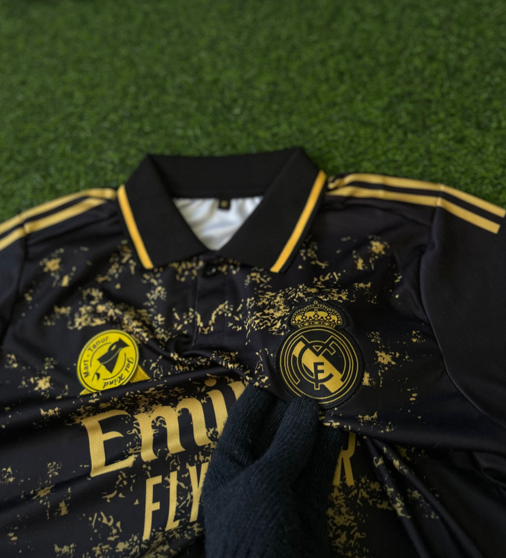 REAL MADRID STARLIGHT SPECIAL EDITION JERSEY, HALD SLEEVE POLO EMBROIDERY