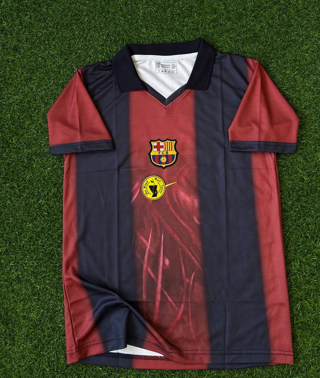 BARCELONA x TRAVIS SCOTT JERSEY, POLO HALF SLEEVE EMBROIDERY