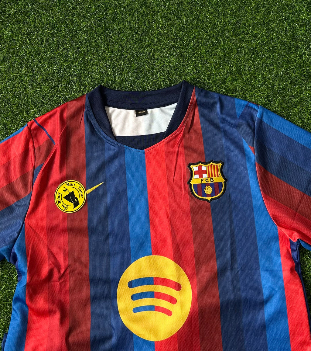 BARCELONA 2026-27 SEASON HOME KIT, HALF SLEEVE EMBROIDERY