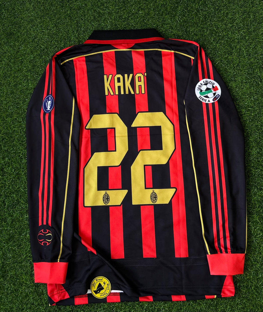 AC MILAN 2006-07 HOME JERSEY, POLO FULL SLEEVE EMBROIDERY