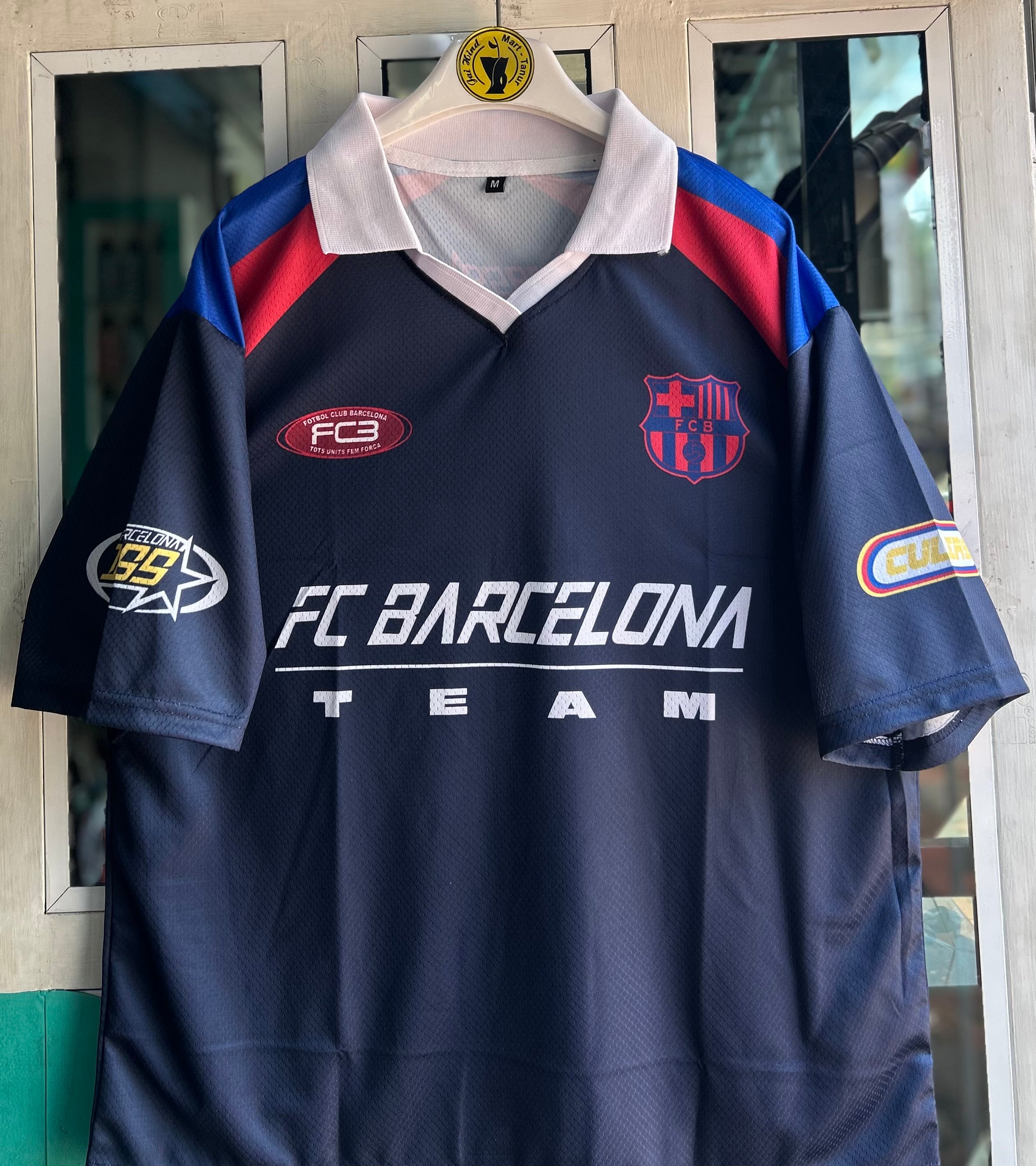 BARCELONA ANTHRACITE RACING KIT, FIVE SLEEVE POLO