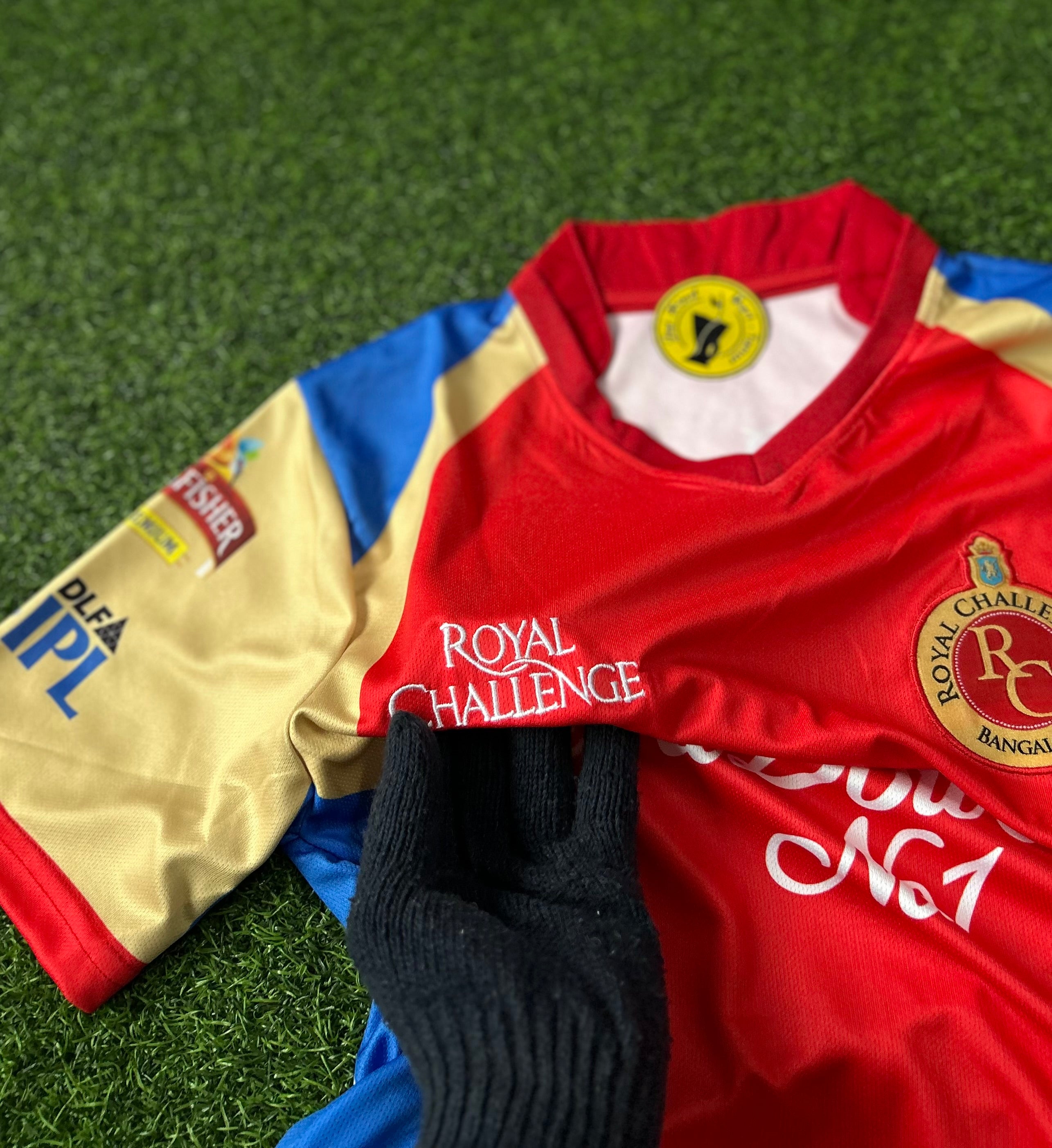 RCB 2012 HOME JERSEY, HALF SLEEVE EMBROIDERY