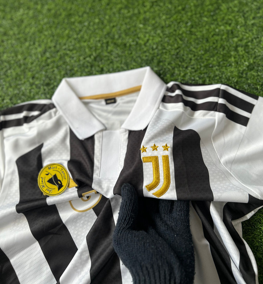 JUVENTUS 2026-27 SEASON HOME JERSEY, HALF SLEEVE POLO EMBROIDERY