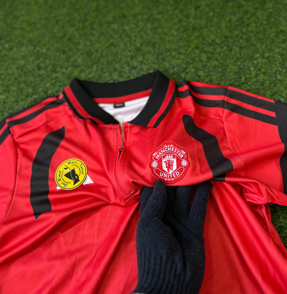 MAN UNITED 2026-27 SEASON TRAINING TIRO JERSEY, HALF SLEEVE POLO EMBROIDERY