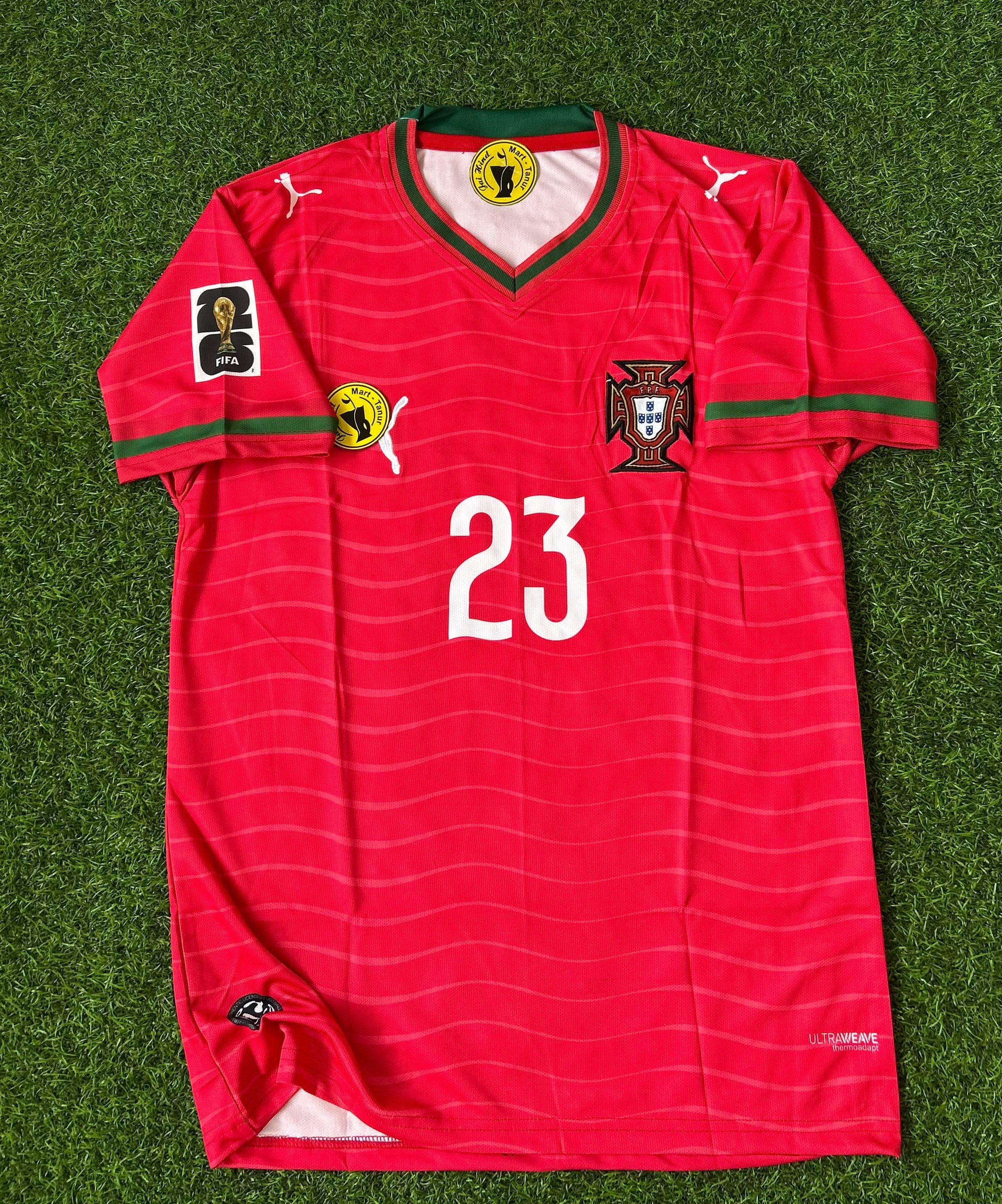 PORTUGAL 2026 WORLD CUP HOME KIT, HALF SLEEVE  EMBROIDERY