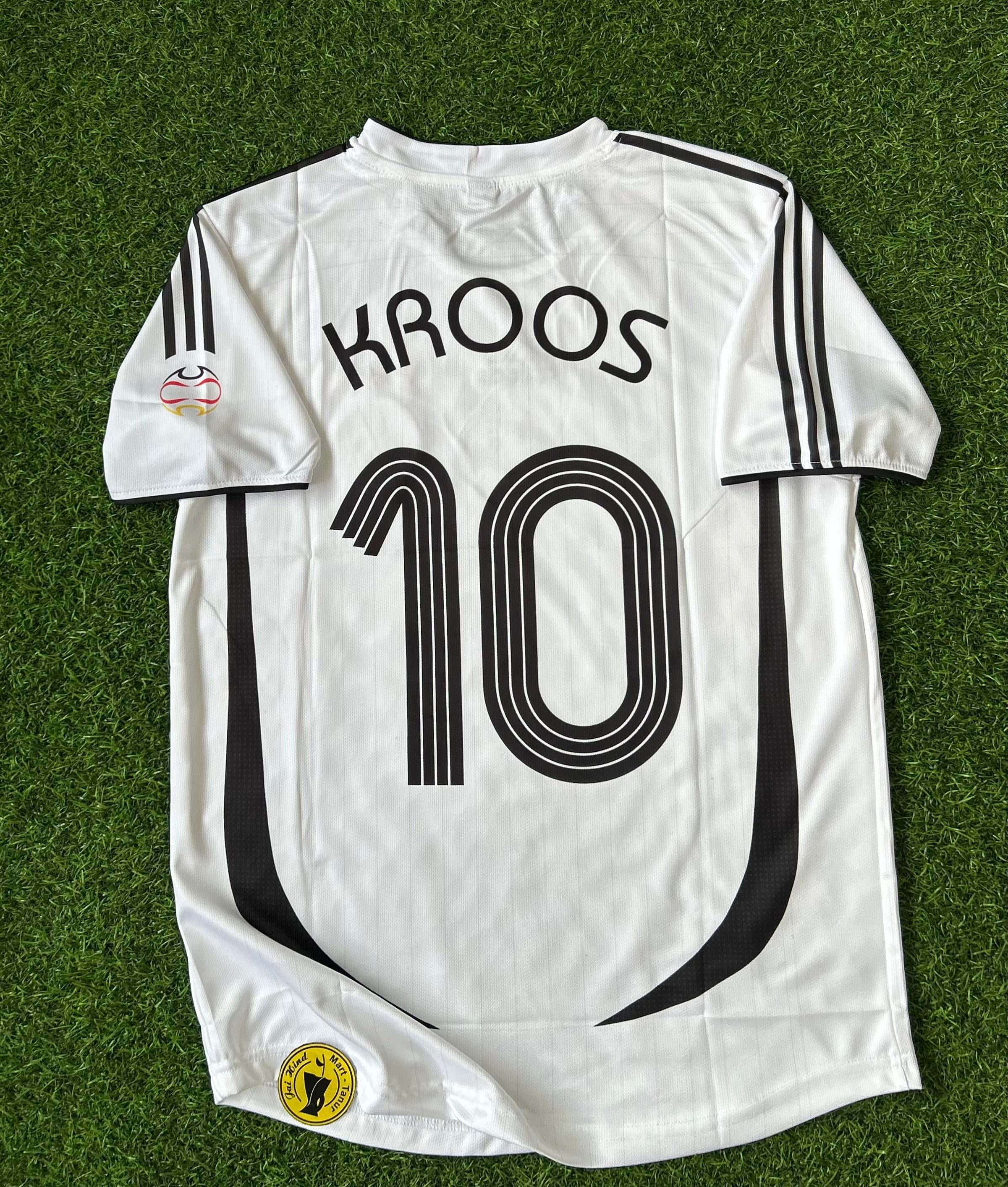 GERMANY 2006 HOME JERSEY, HALF SLEEVE  EMBROIDERY OG NECK