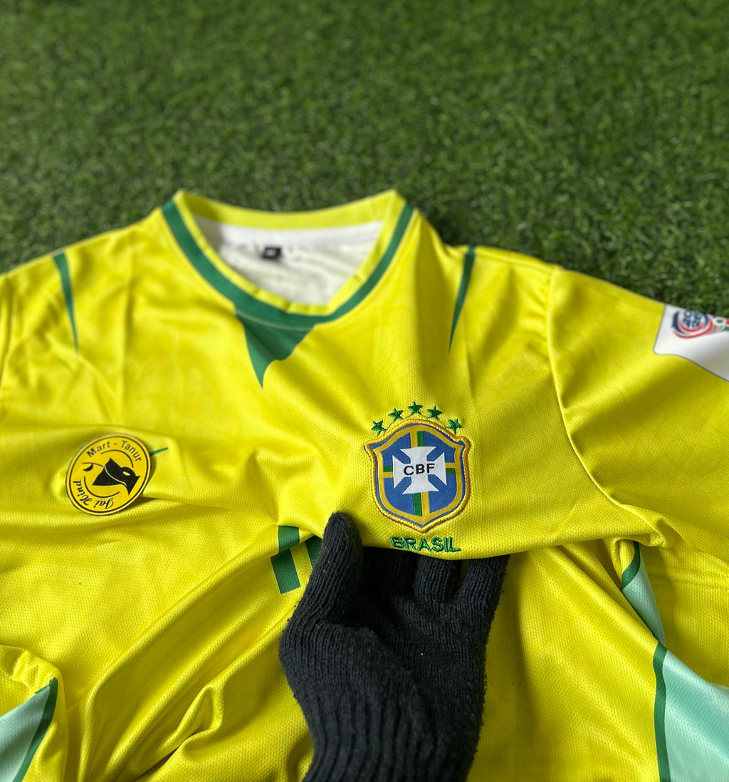BRAZIL 2026 WORLD CUP HOME KIT, HALF SLEEVE  EMBROIDERY
