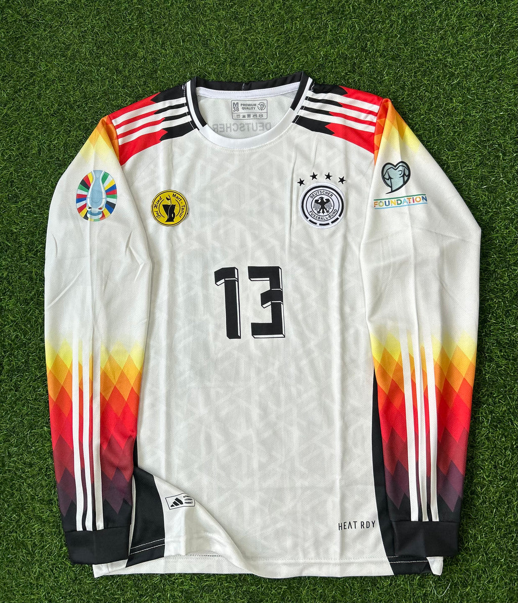GERMANY 2024 HOME JERSEY, FULL SLEEVE EMBROIDERY