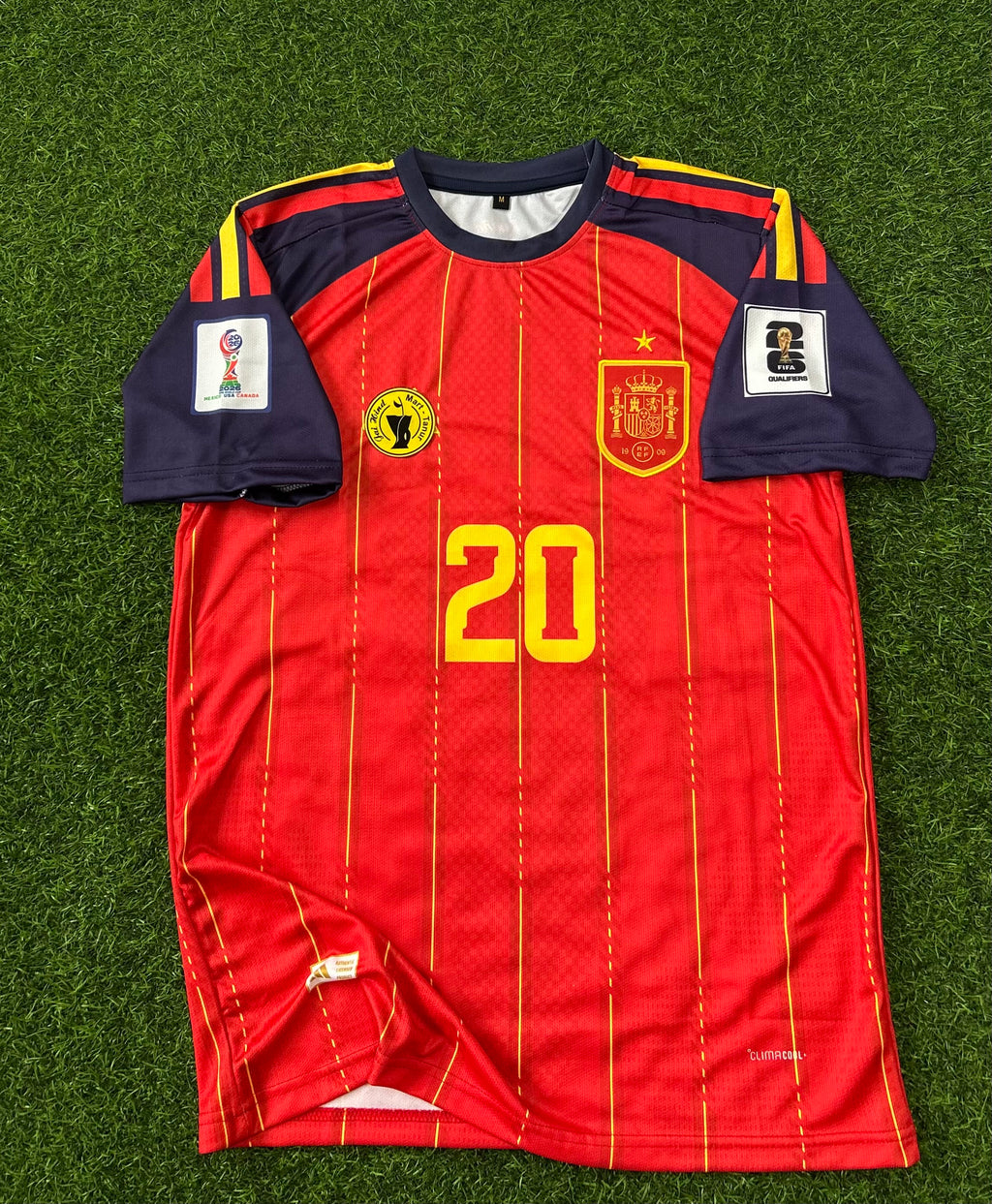 SPAIN 2026 WORLD CUP HOME KIT, HALF SLEEVE  EMBROIDERY