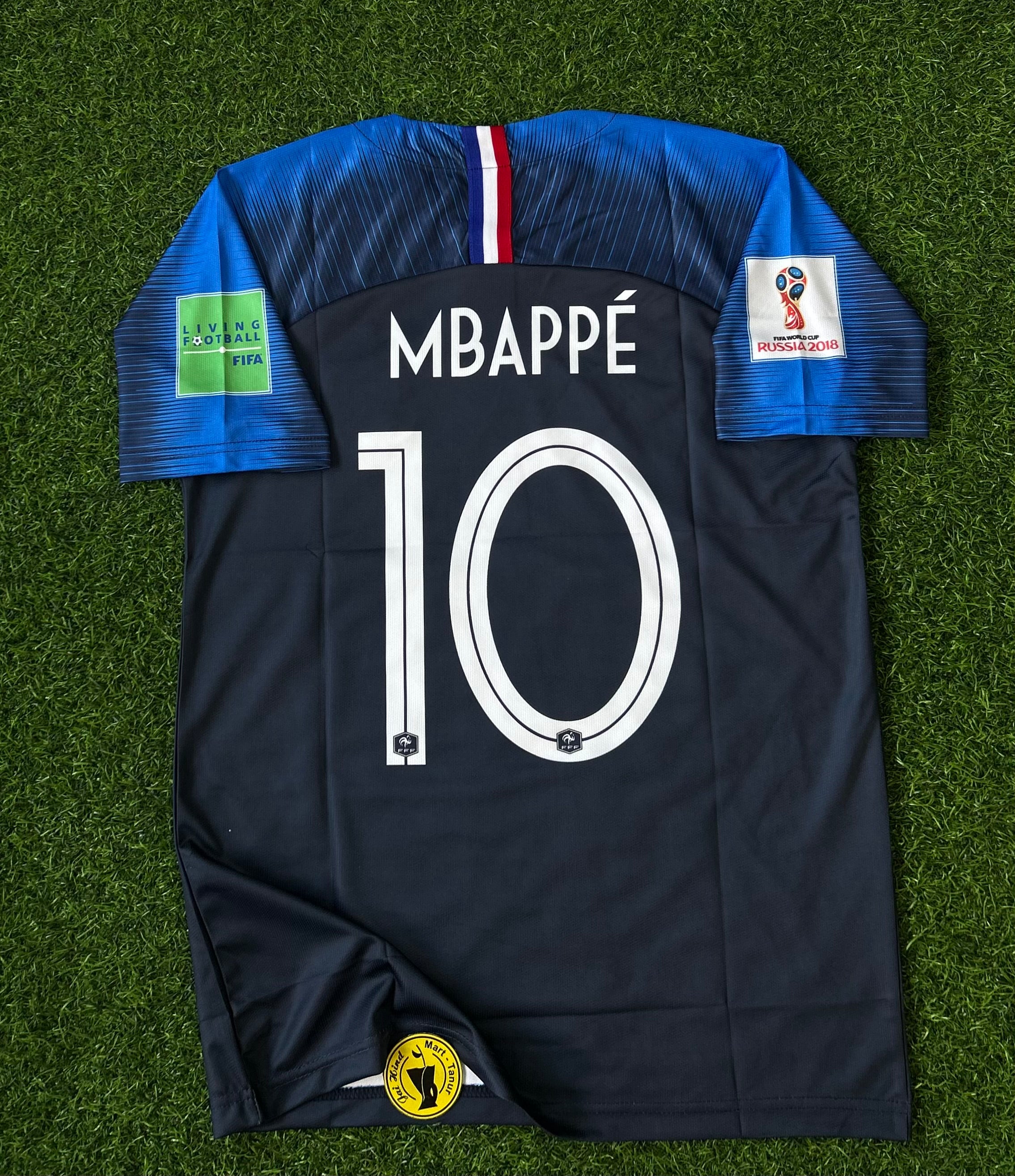FRANCE 2018 HOME JERSEY, CHINESE/POLO COLLAR, HALF SLEEVE EMBROIDERY