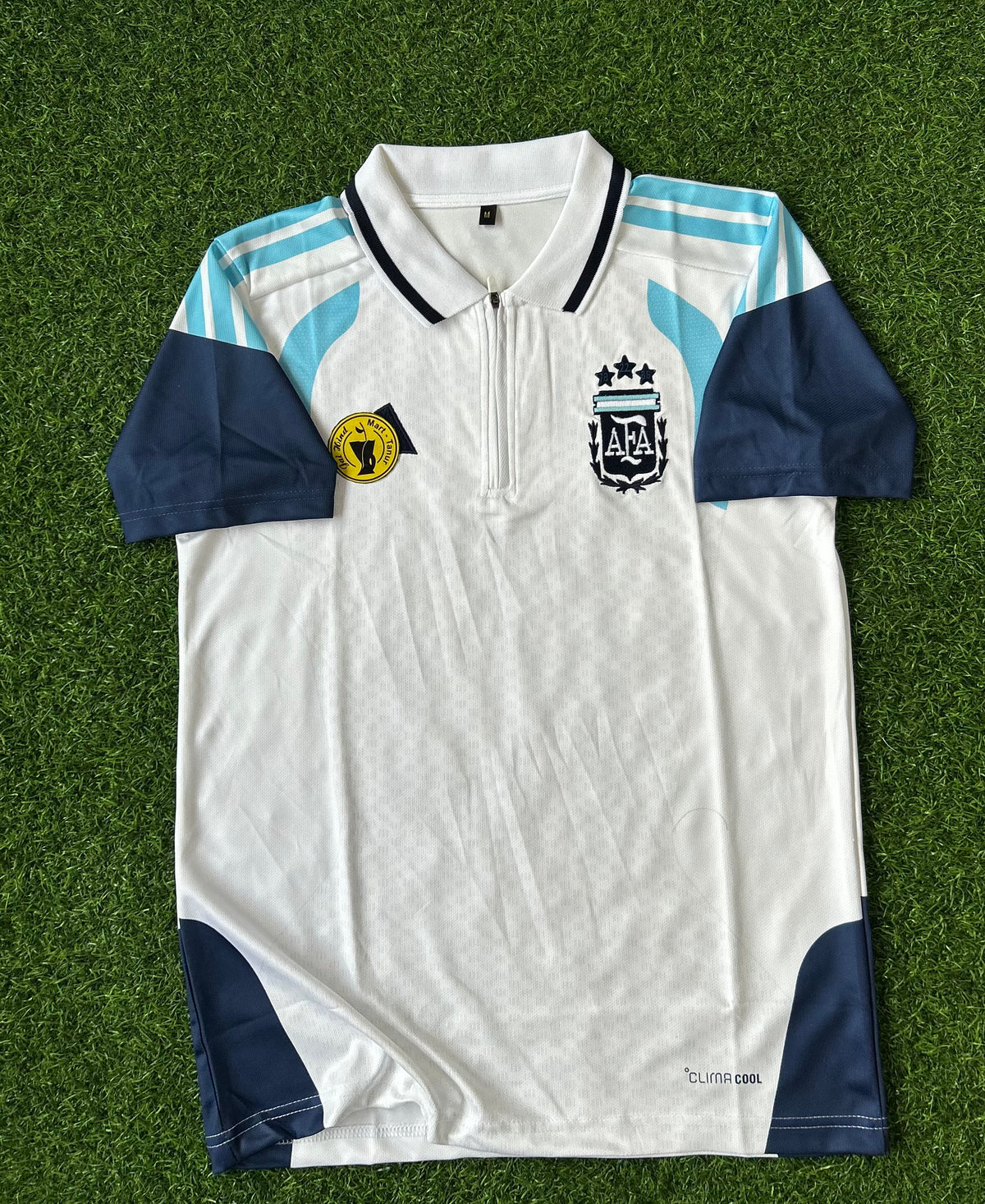 ARGENTINA 2026 TRIO TRAINING JERSEY, POLO HALF SLEEVE EMBROIDERY