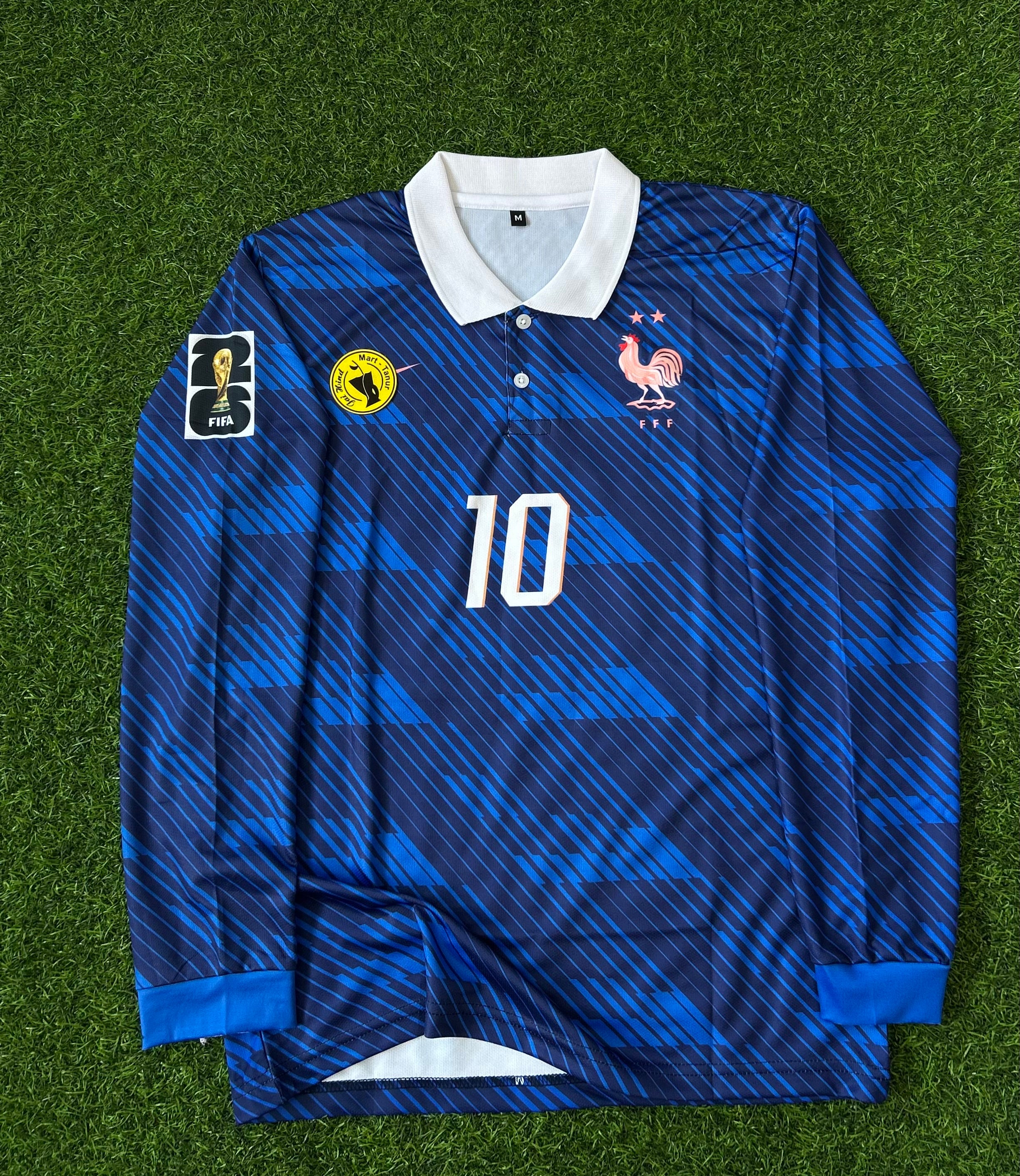 FRANCE 2026 WORLD CUP HOME KIT, FULL SLEEVE  POLO  SUBLIMATION