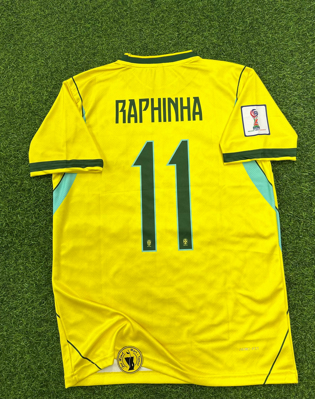 BRAZIL 2026 WORLD CUP HOME KIT, HALF SLEEVE  EMBROIDERY