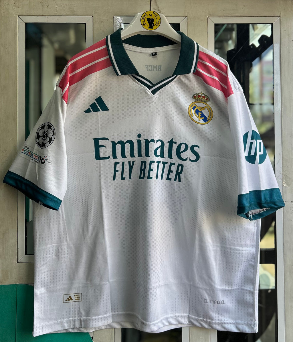 REAL MADRID 2026-27 SEASON HOME JERSEY, FIVE SLEEVE  POLO SUBLIMATION