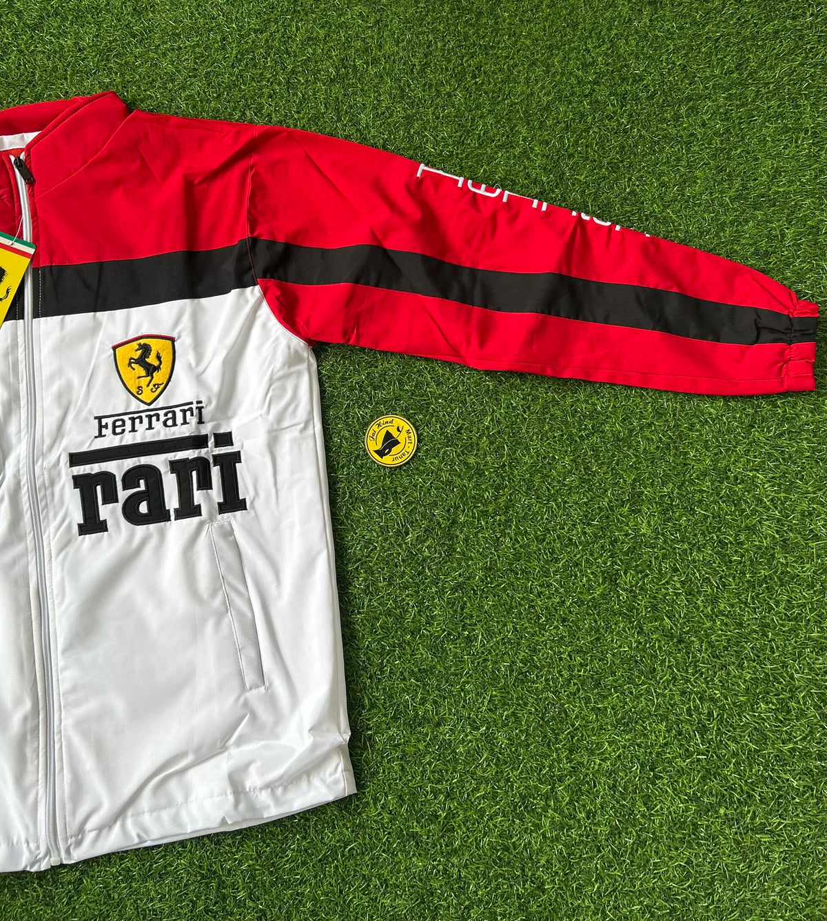 IMPORTED ZIPPER JACKET, FERRARI EDITION, FULL LOGO EMBROIDERY