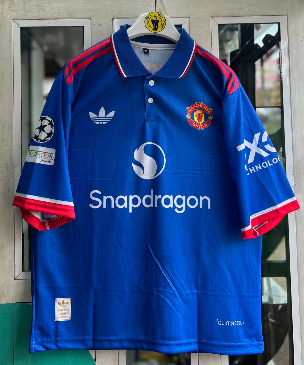 MAN UNITED 2026-27 SEASON AWAY JERSEY, FIVE SLEEVE POLO SUBLIMATION