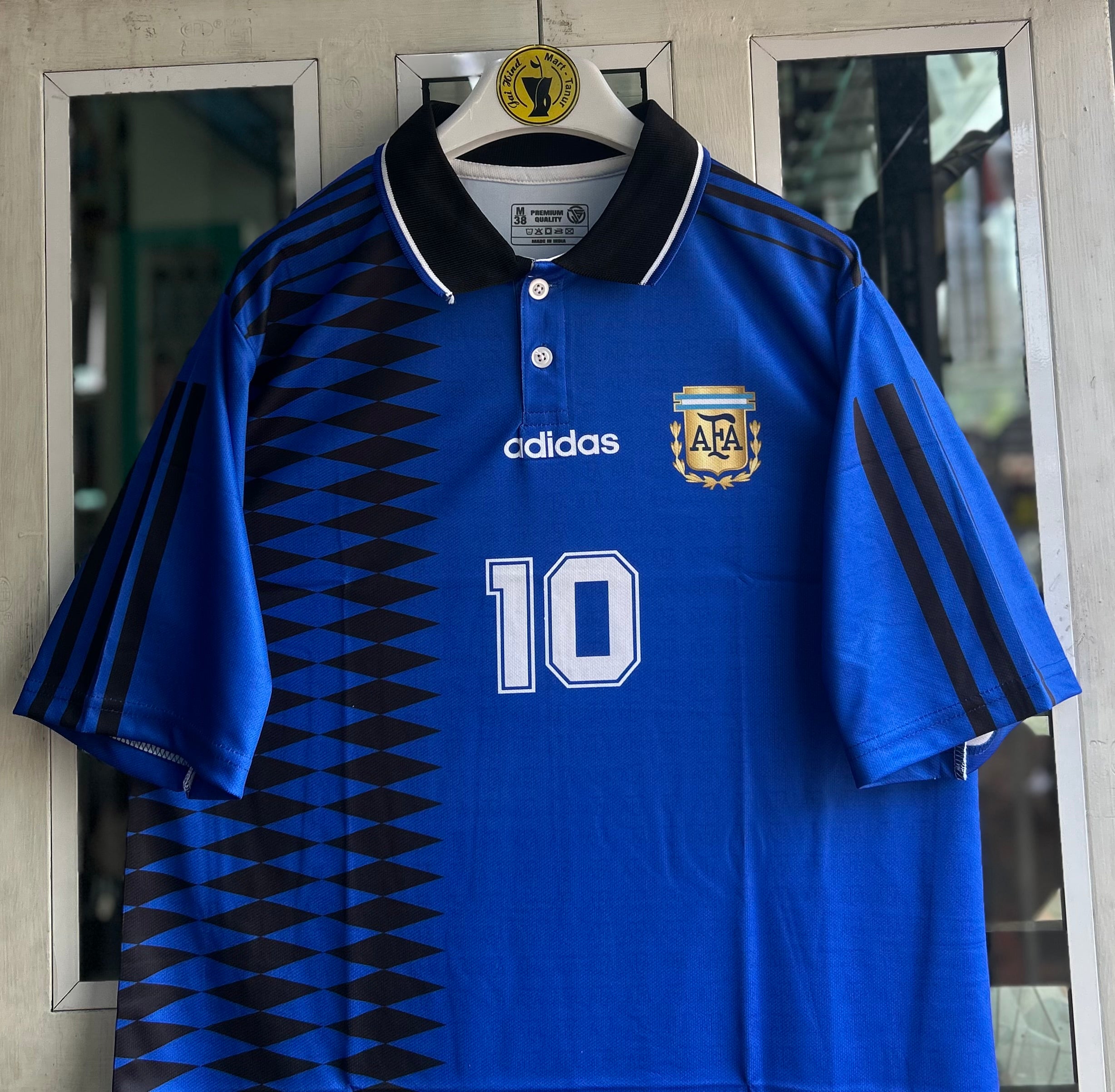 ARGENTINA 1994 AWAY KIT, FIVE SLEEVE POLO