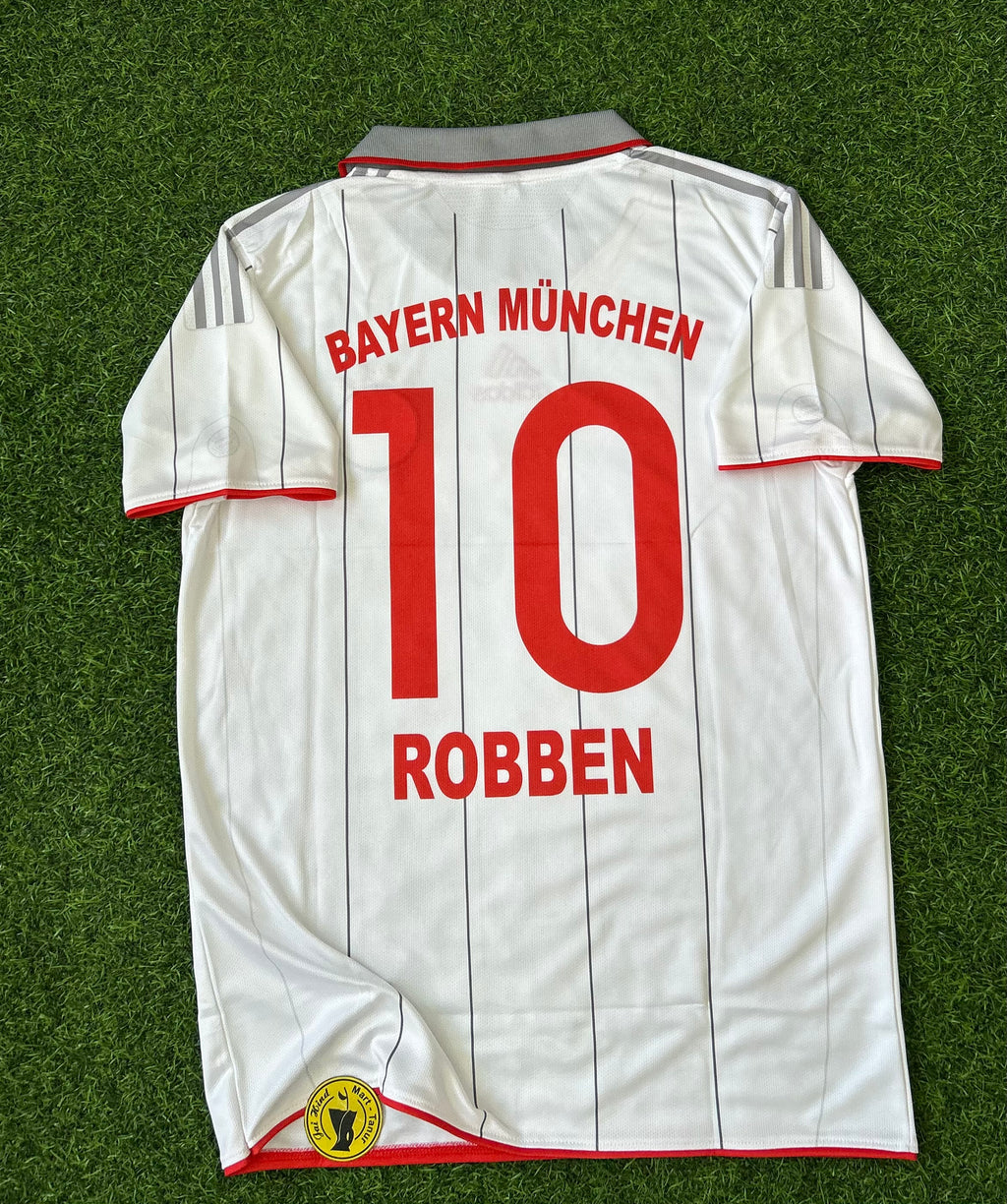BAYERN MUNICH 2009-10 THIRD JERSEY, HALF SLEEVE  POLO  EMBROIDERY