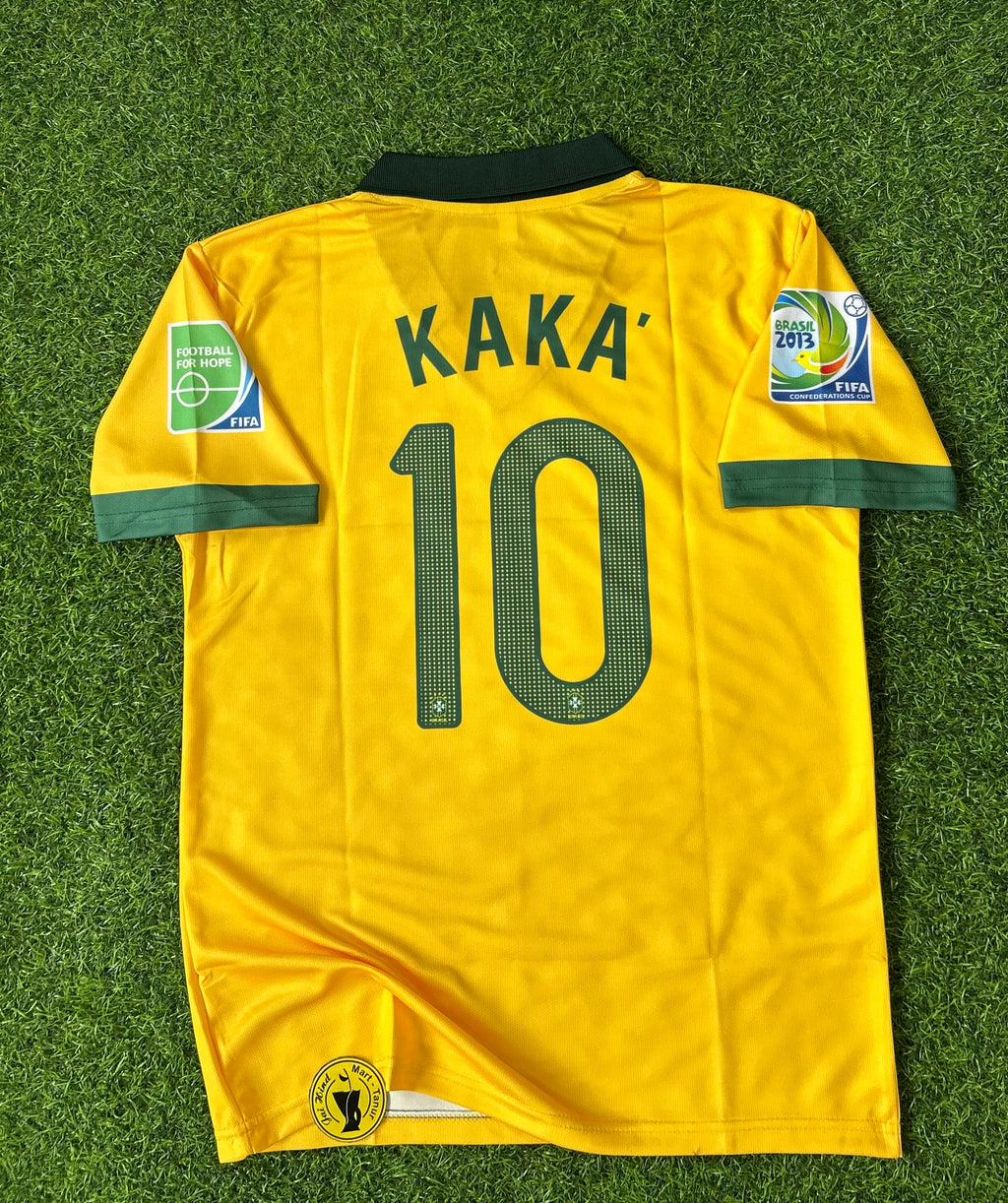 BRAZIL 2013 HOME JERSEY, HALF SLEEVE POLO  SUBLIMATION