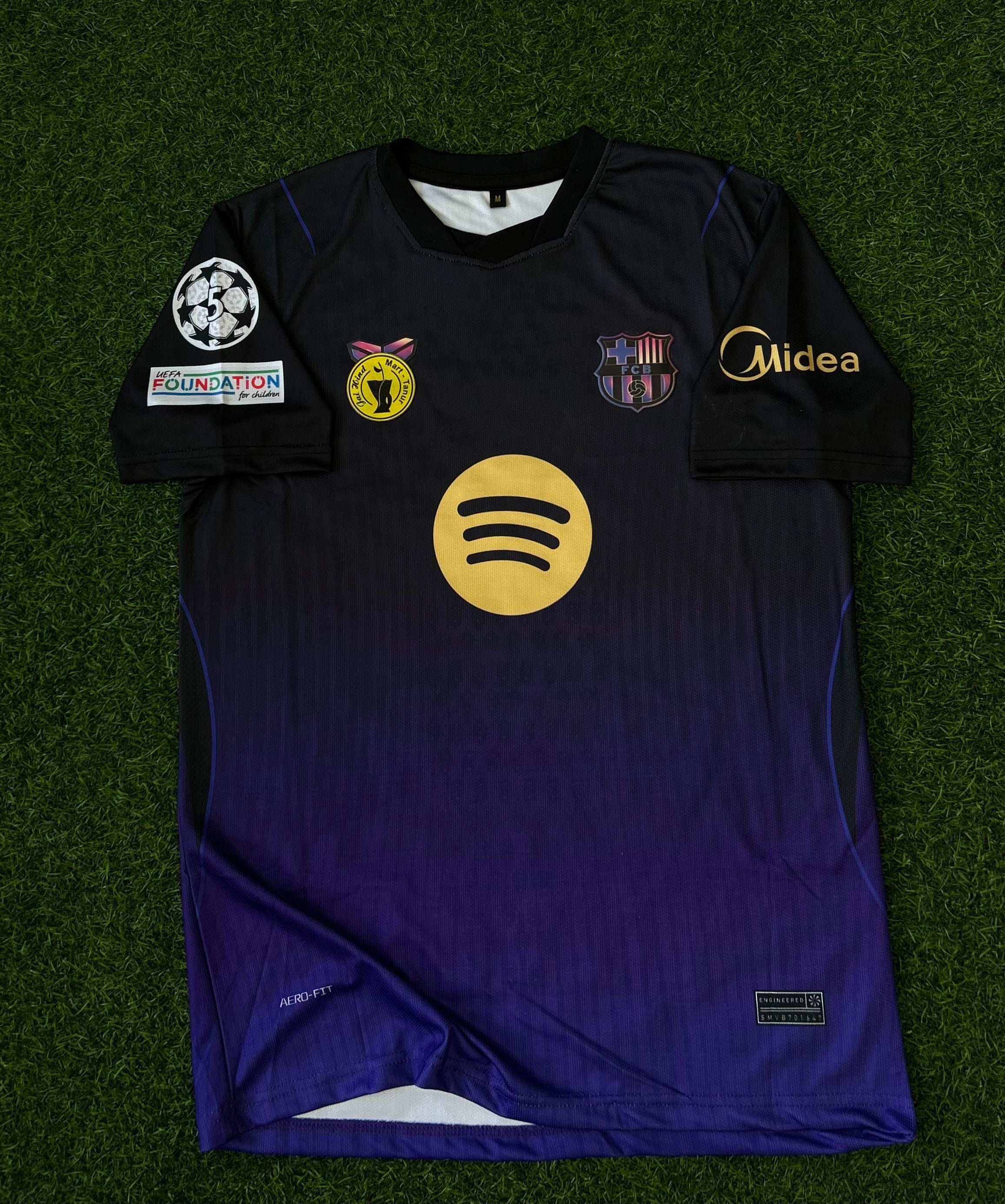 BARCELONA 2026-27 SEASON AWAY JERSEY, HALF SLEEVE, 3D SILICONE HEAT PRESS LOGO