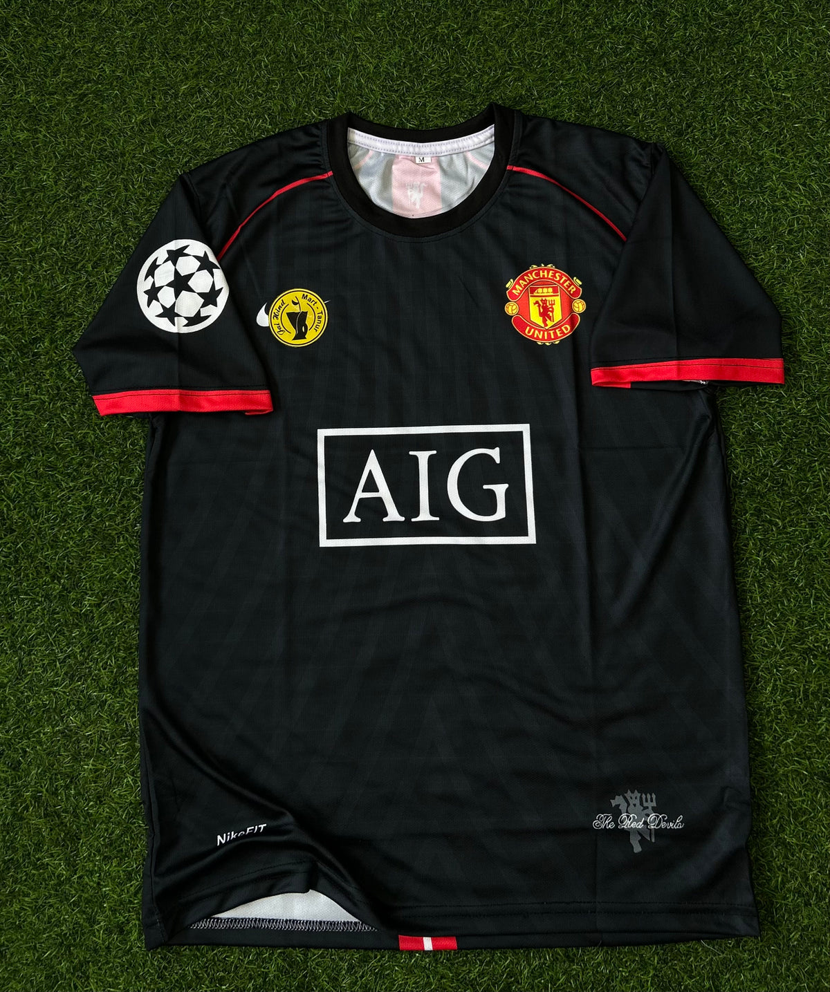 MAN UNITED 2007-08 AWAY JERSEY, HALF SLEEVE SUBLIMATION