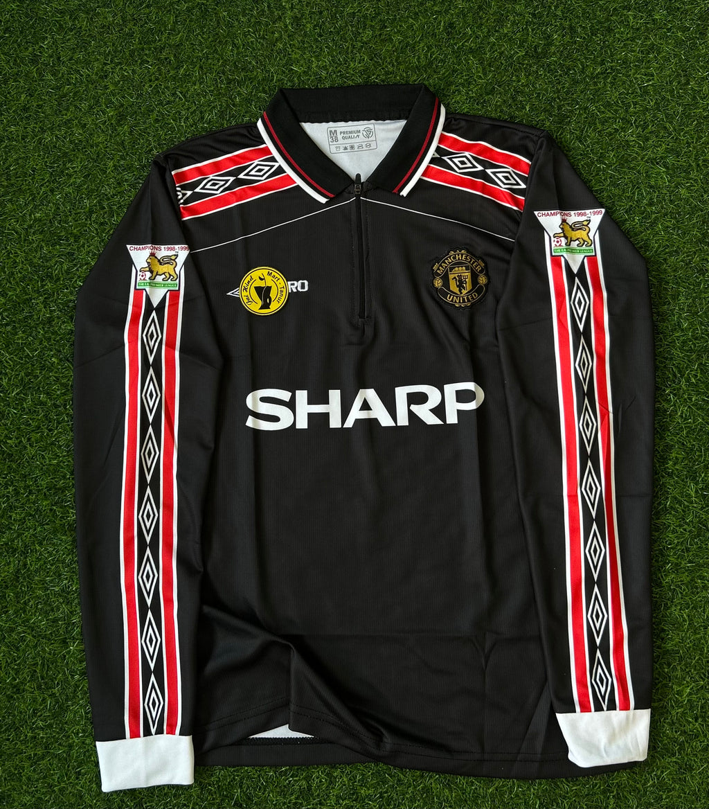MAN UNITED 1998-99 THIRD JERSEY, FULL SLEEVE POLO EMBROIDERY