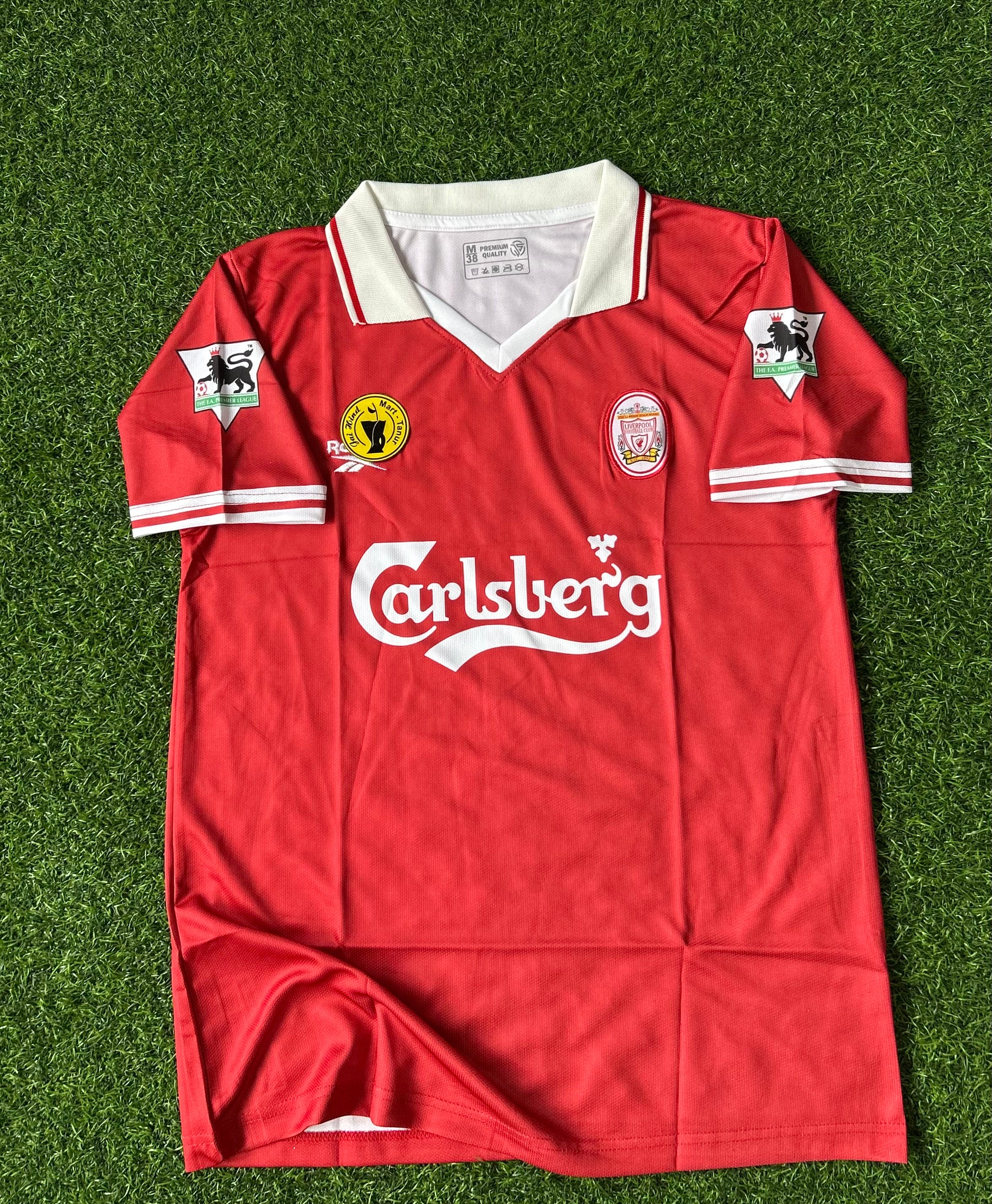 LIVERPOOL 1996-98 HOME KIT, HALF SLEEVE POLO EMBROIDERY – JAIHIND