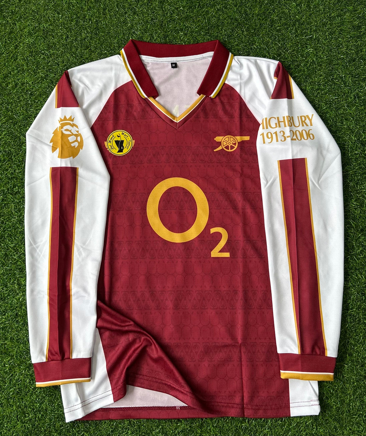 ARSENAL 2005-06 RETRO HOME JERSEY, FULL SLEEVE POLO SUBLIMATION
