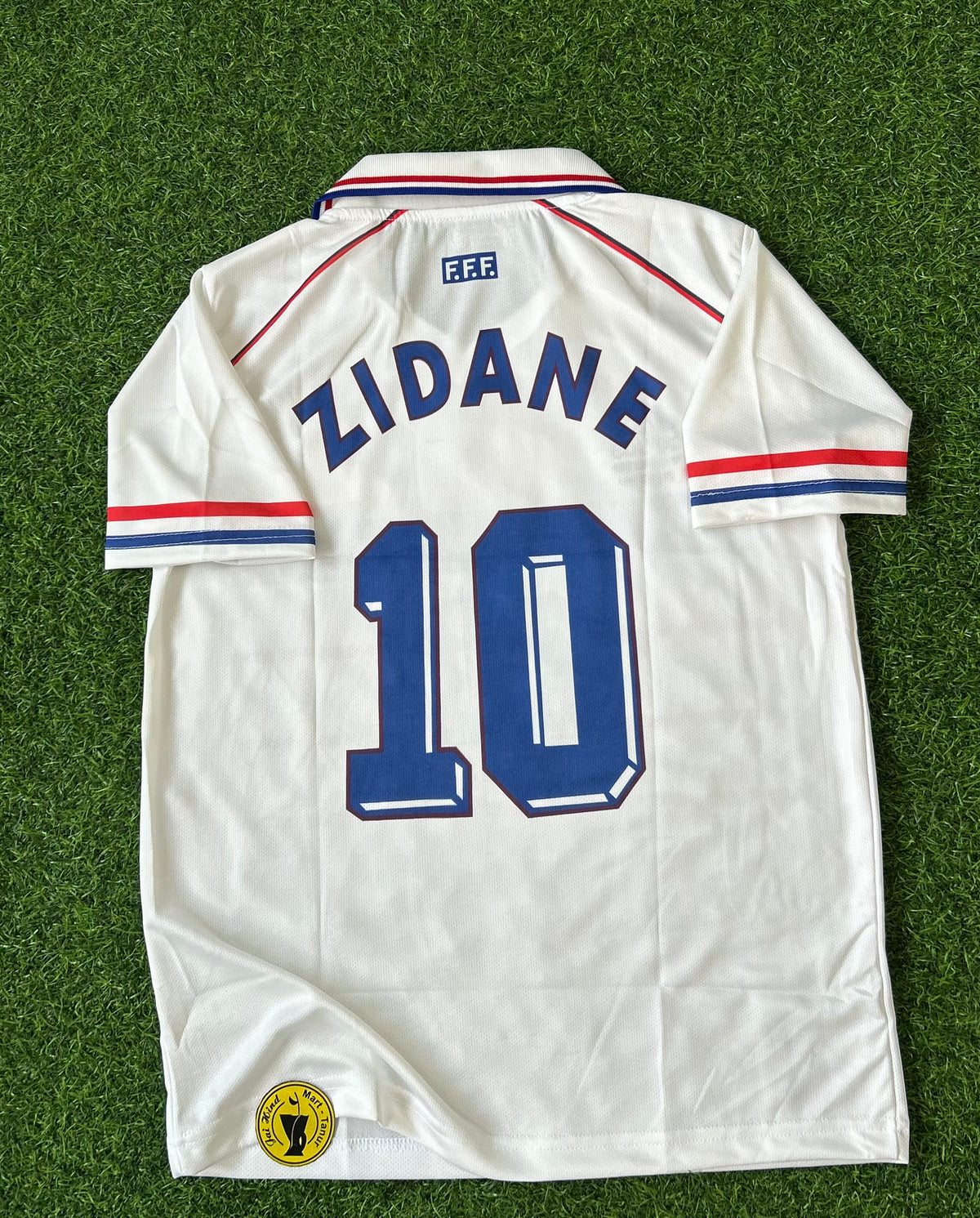 FRANCE 1998 AWAY JERSEY, HALF SLEEVE POLO EMBROIDERY