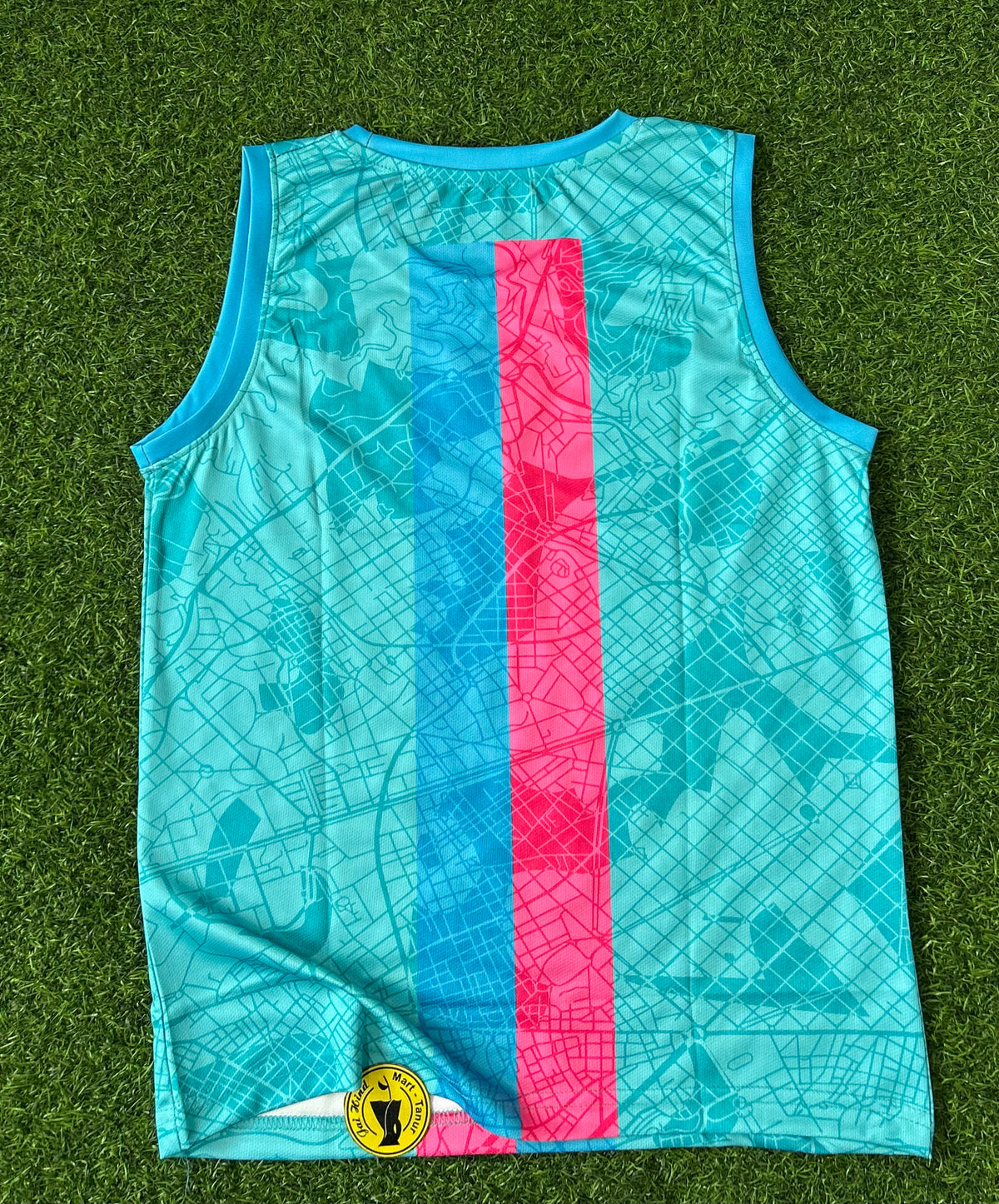 BARCELONA 2023-24 TRAINING JERSEY, HALF SLEEVE EMBROIDERY