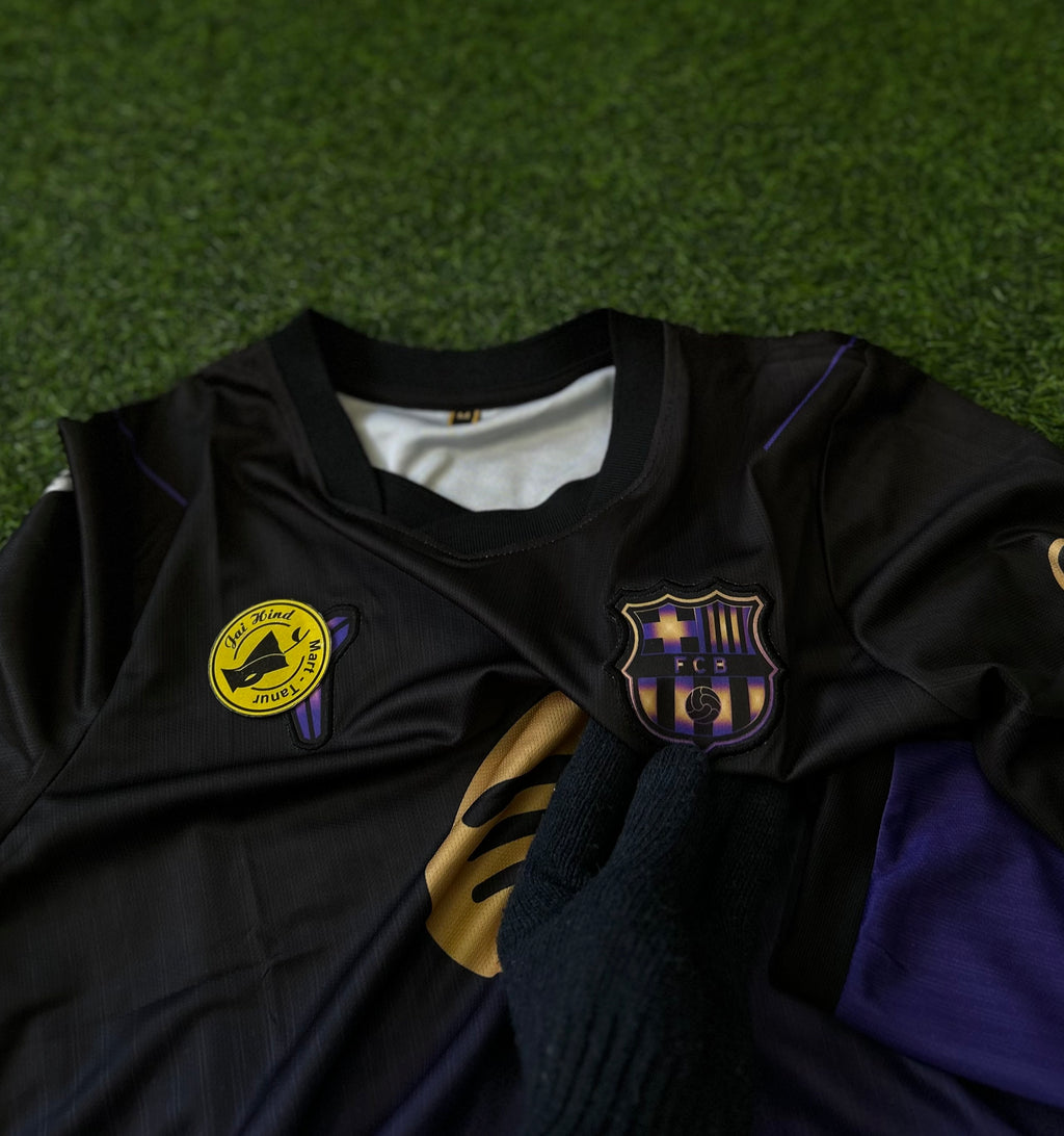 BARCELONA 2026-27 SEASON AWAY JERSEY, FULL SLEEVE  EMBROIDERY