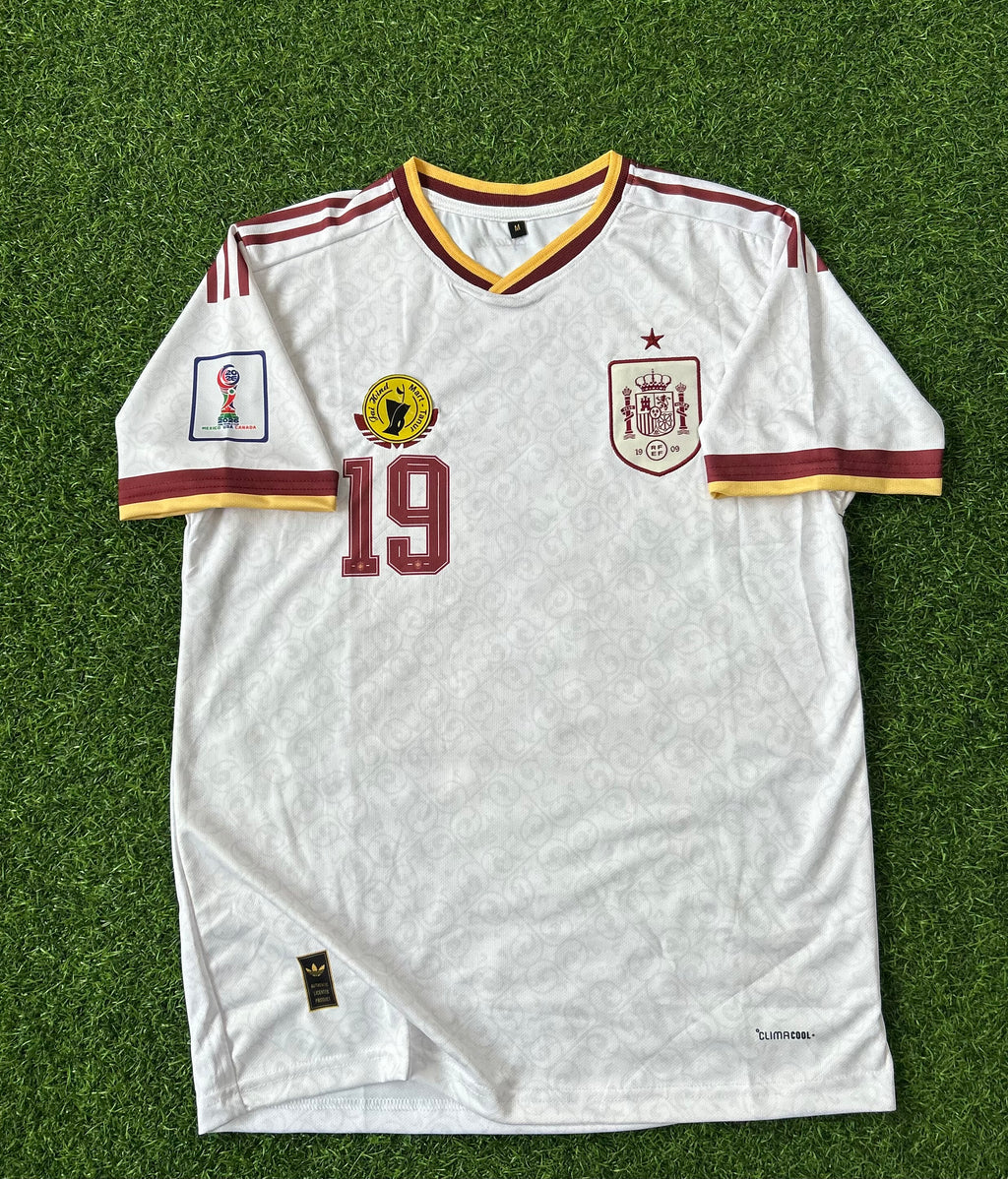 SPAIN 2026 WORLD CUP AWAY KIT, HALF SLEEVE   EMBRODERY