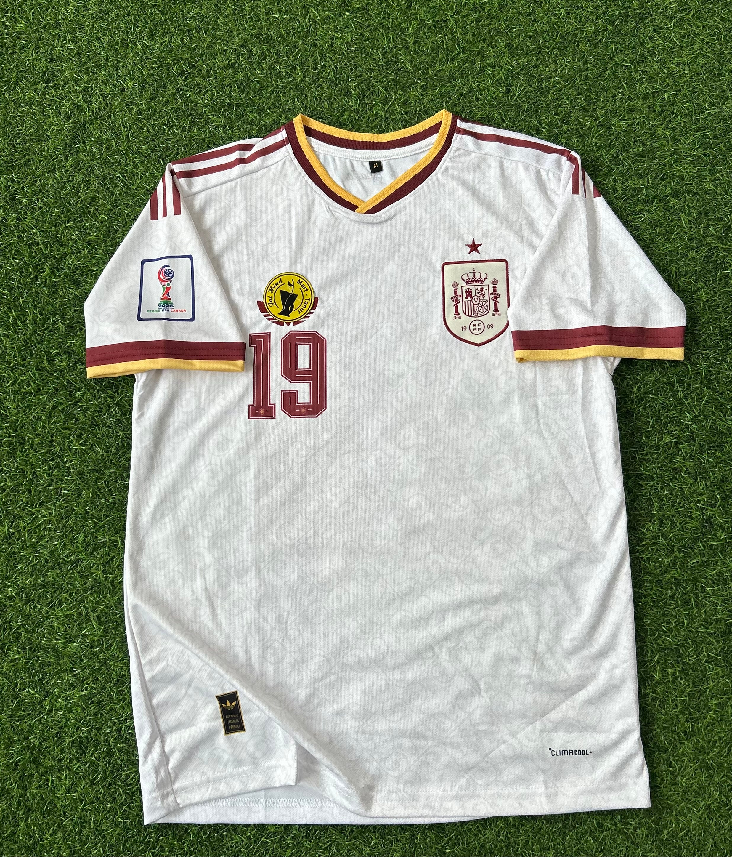 SPAIN 2026 WORLD CUP AWAY KIT, HALF SLEEVE   EMBRODERY