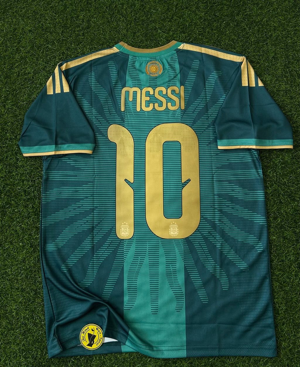 ARGENTINA 2026 MESSI ‘ FAREWELL’ GREEN JERSEY, HALF SLEEVE EMBROIDERY