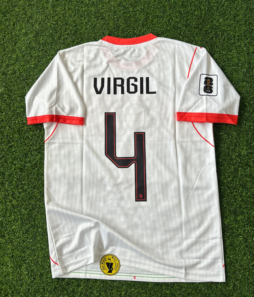NETHERLANDS 2026 WORLD CUP AWAY KIT, HALF SLEEVE  EMBROIDERY