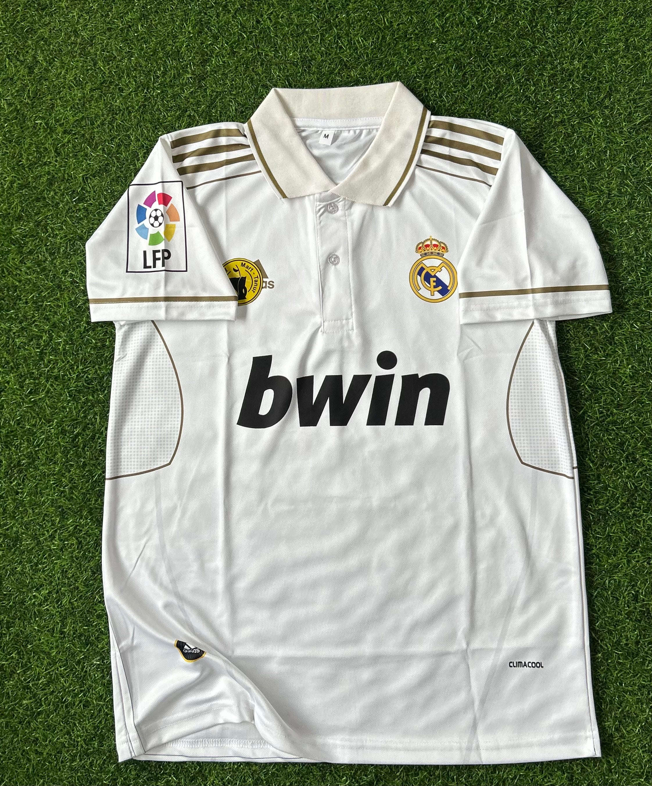 REAL MADRID 2011-12 HOME JERSEY, HALF SLEEVE POLO  SUBLIMATION