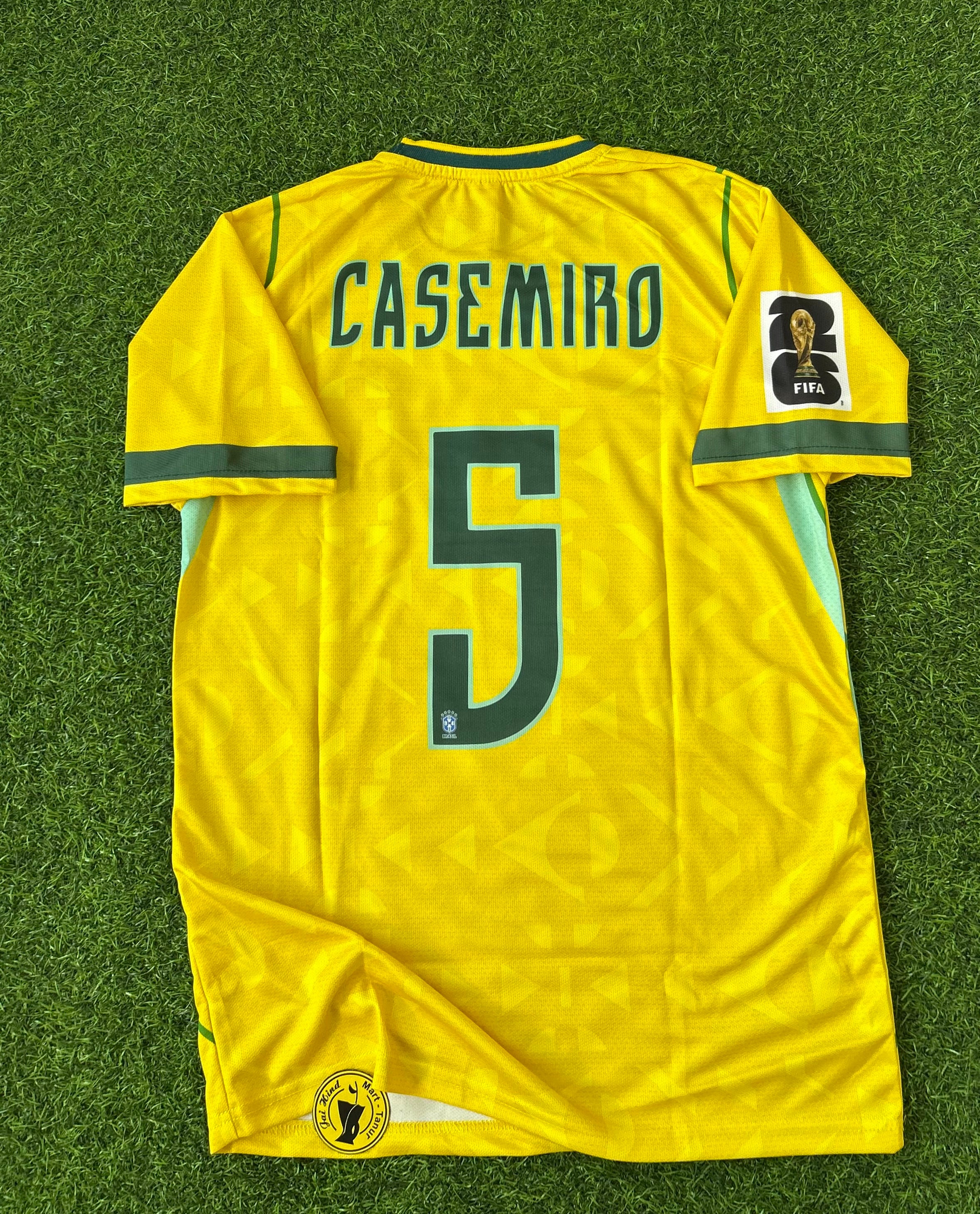 BRAZIL 2026 WORLD CUP HOME KIT, HALF SLEEVE EMBROIDERY